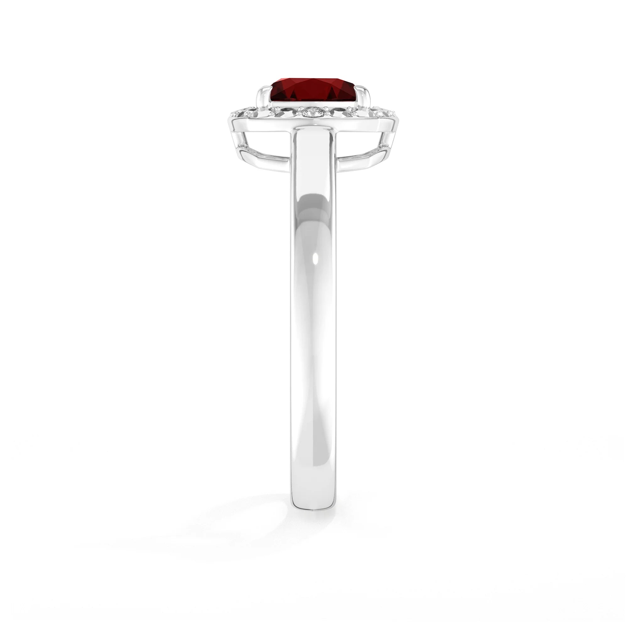 garnet prong-set ring