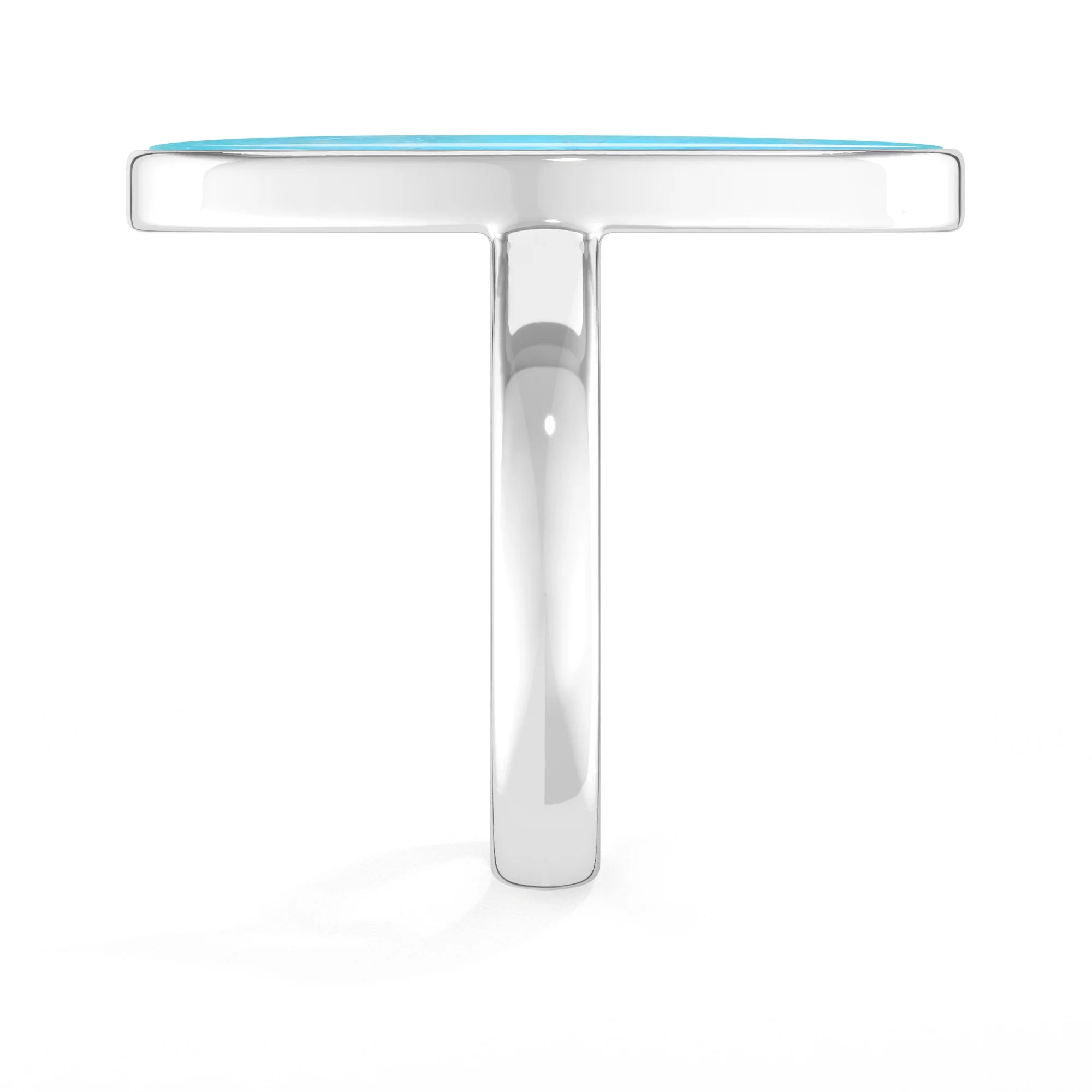 green-moonstone bezel-set ring