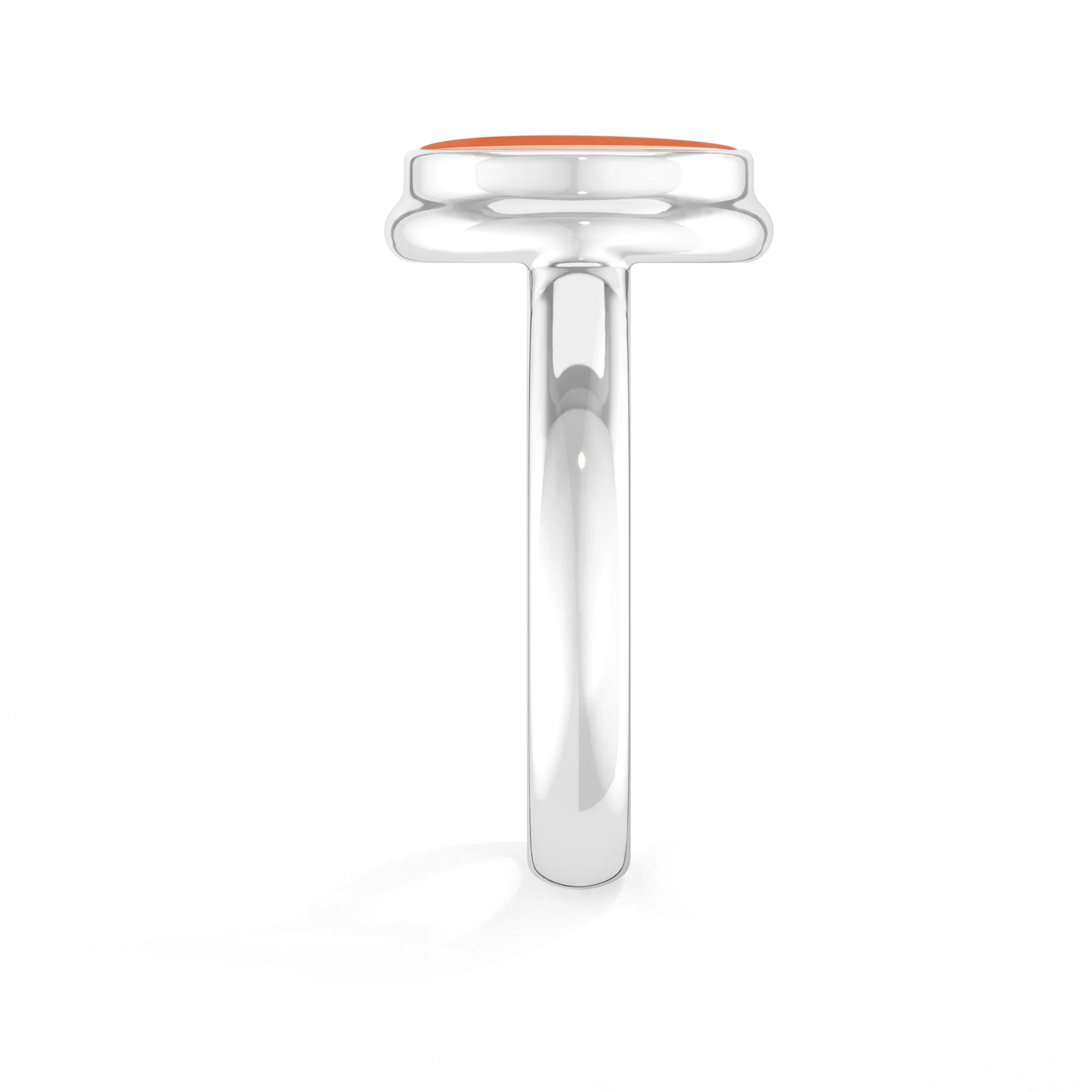 carnelian bezel-set ring