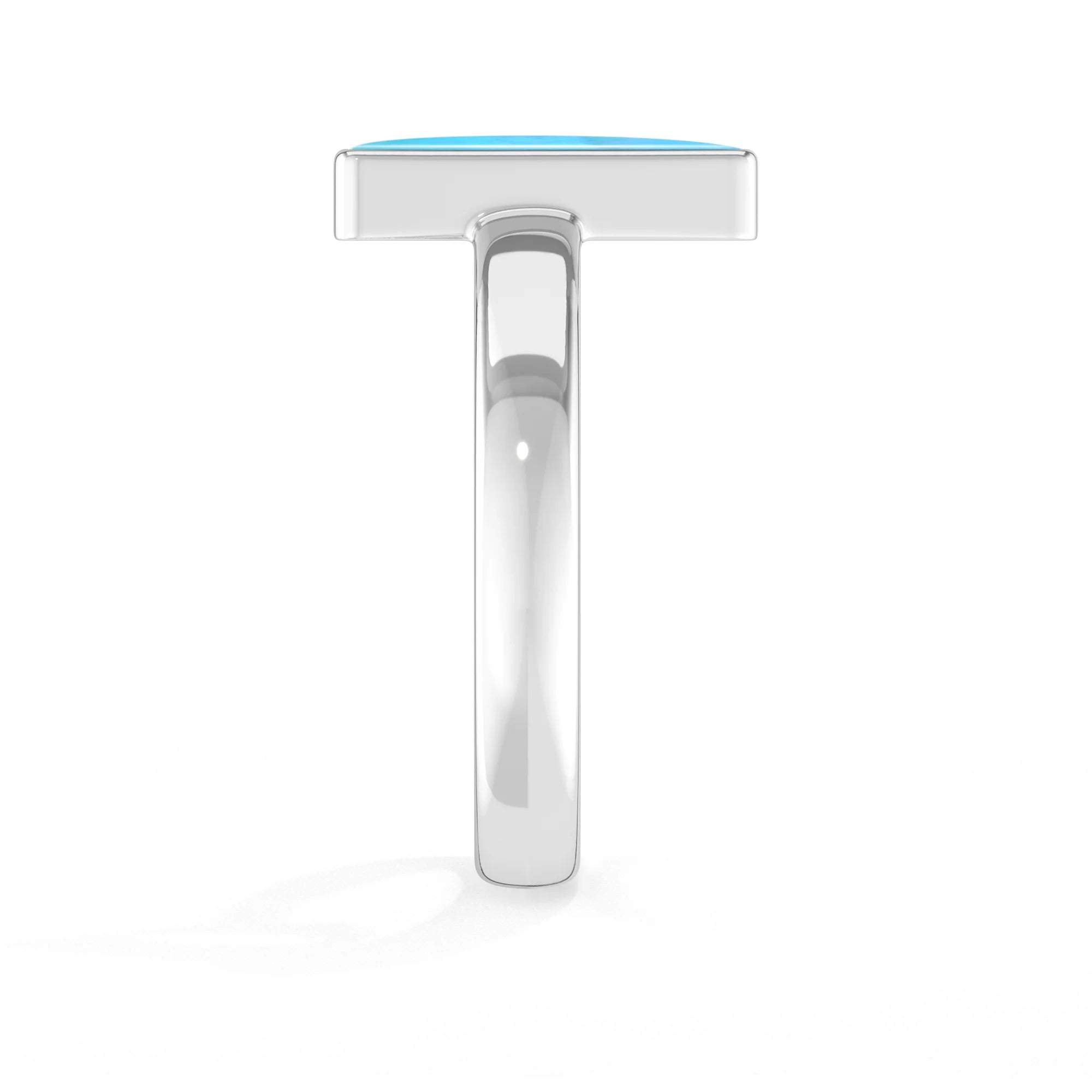 green-moonstone bezel-set ring