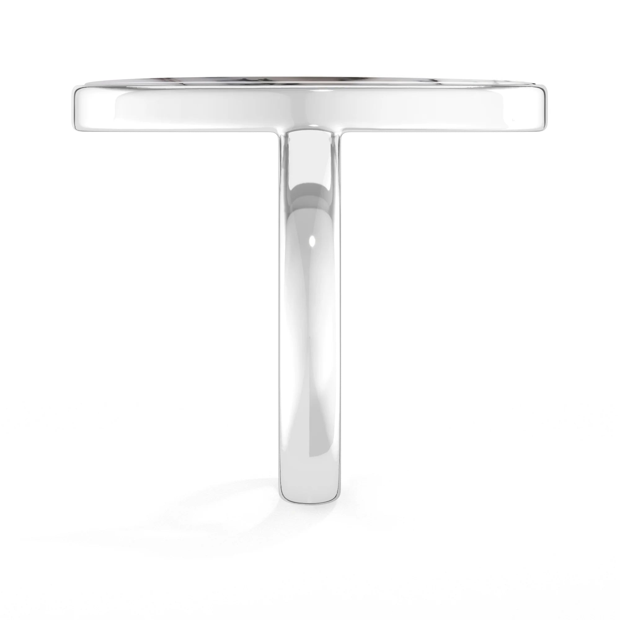 dendritic-opal bezel-set ring