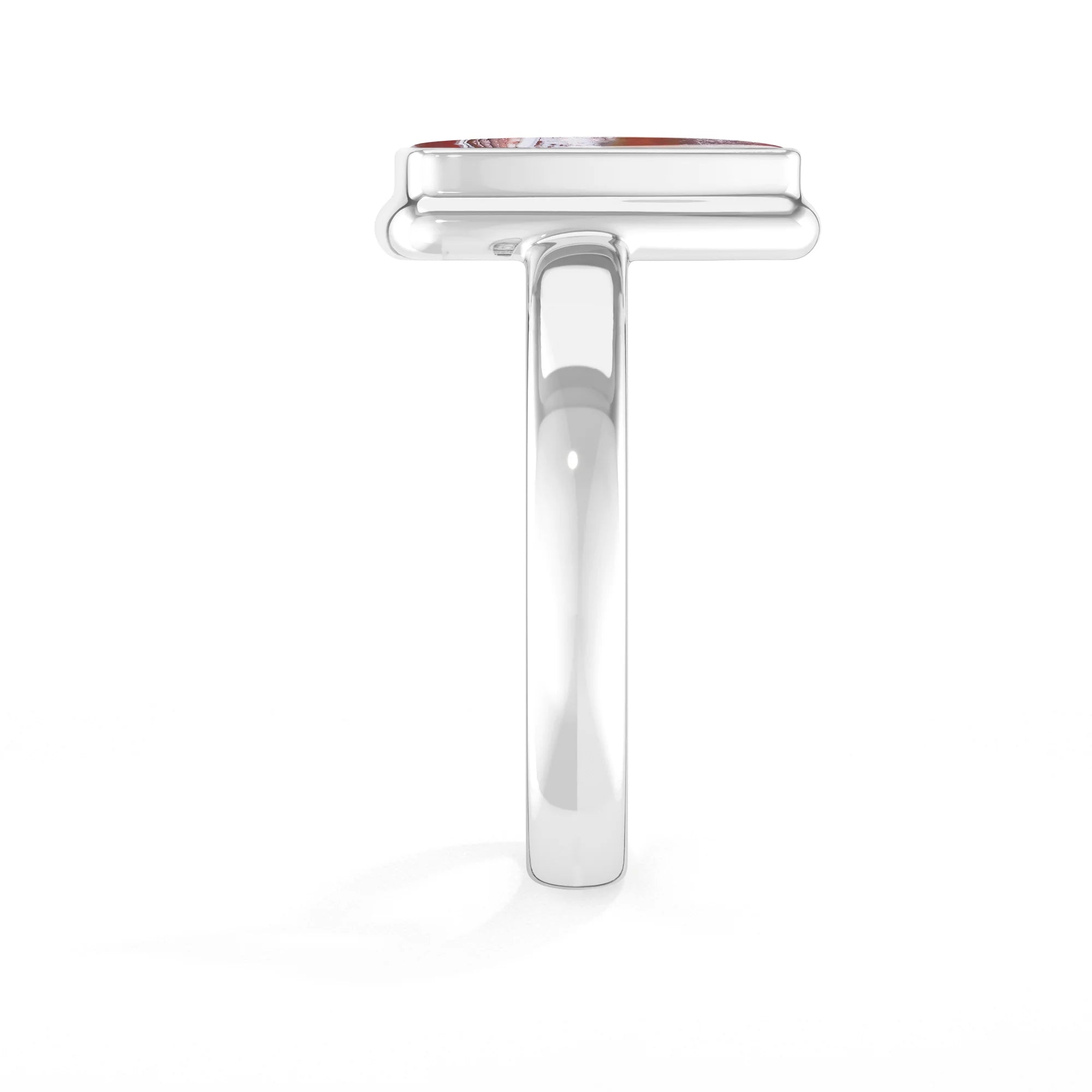 crazy-lace-agate bezel-set ring