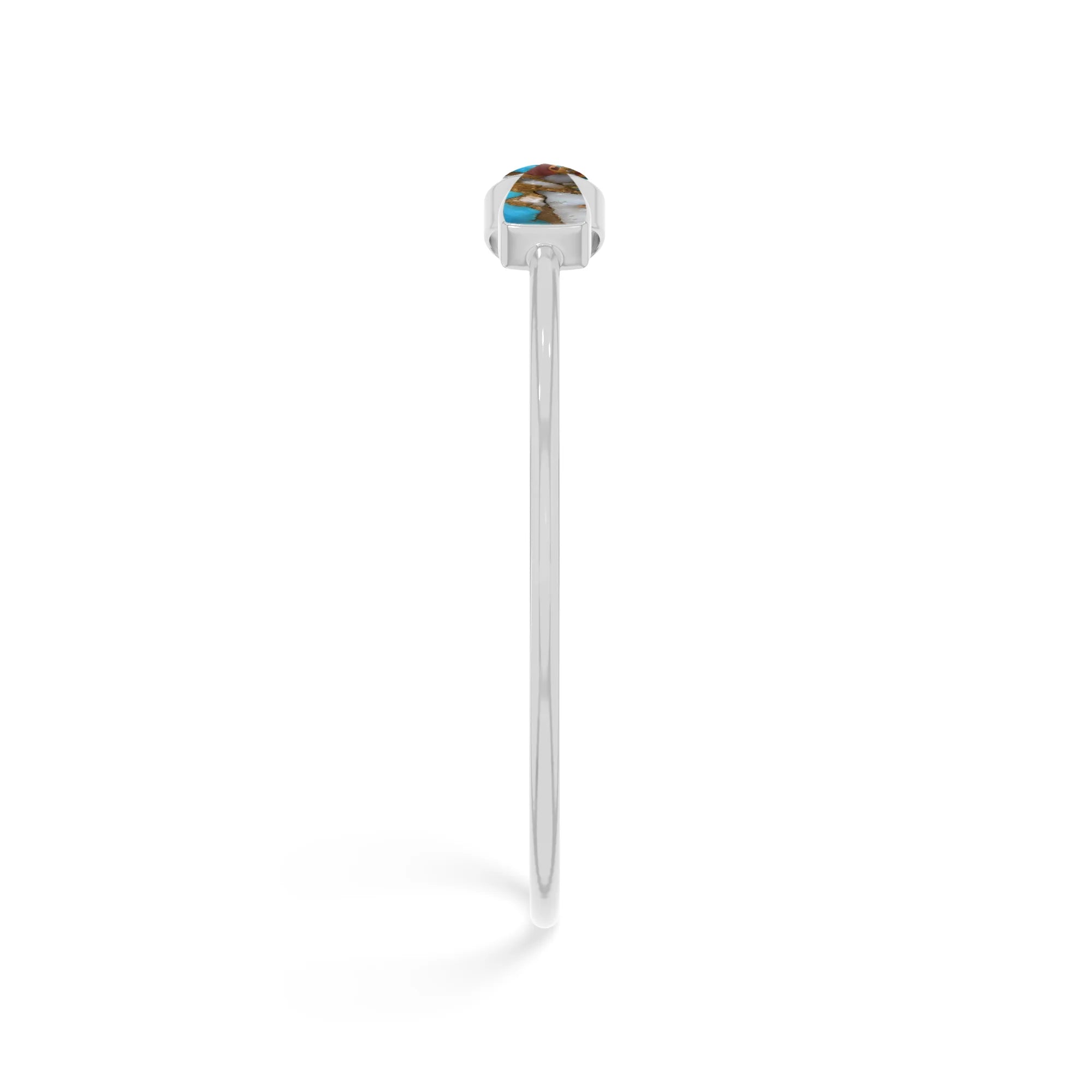 spiny oyster turquoise cab bracelet