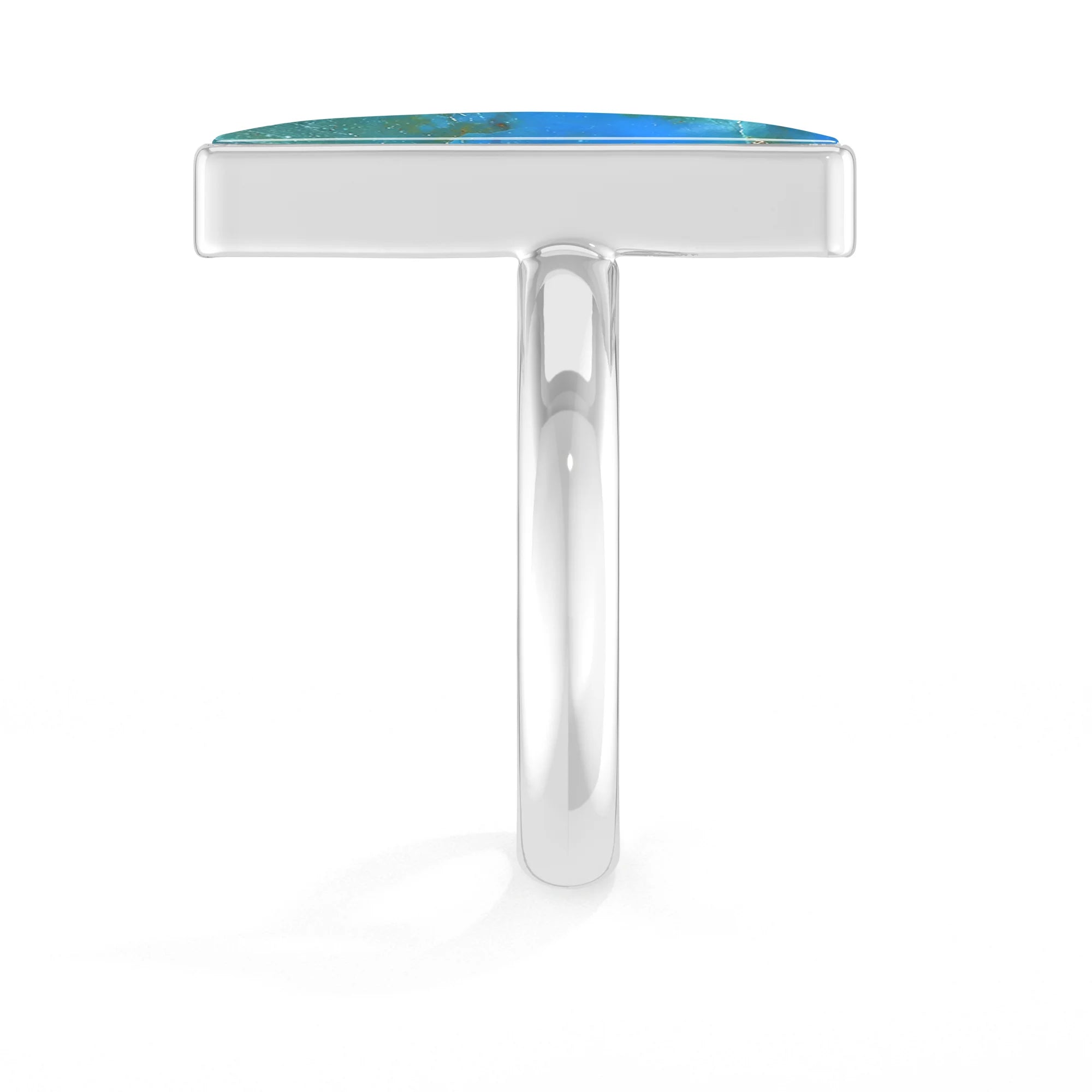 peruvian-opal bezel-set ring