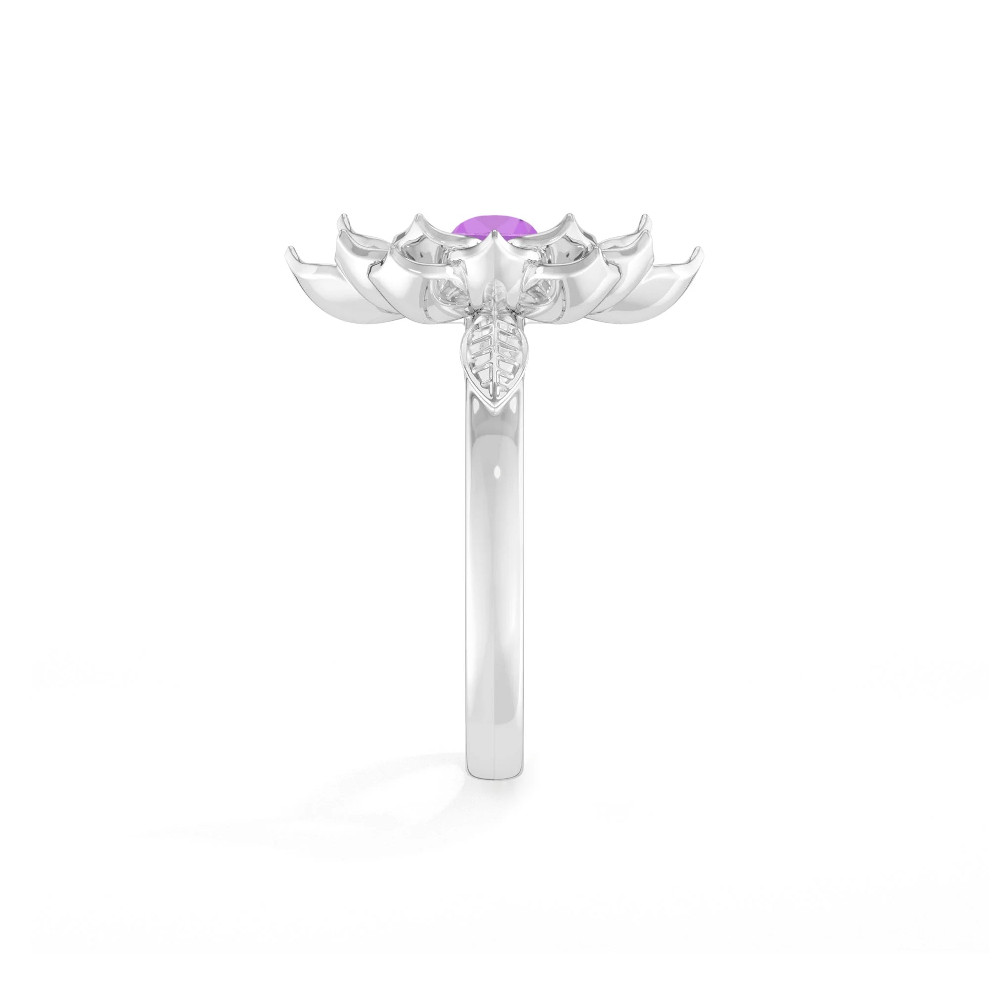 natural amethyst ring