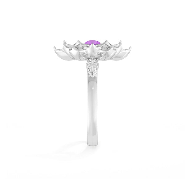natural amethyst ring