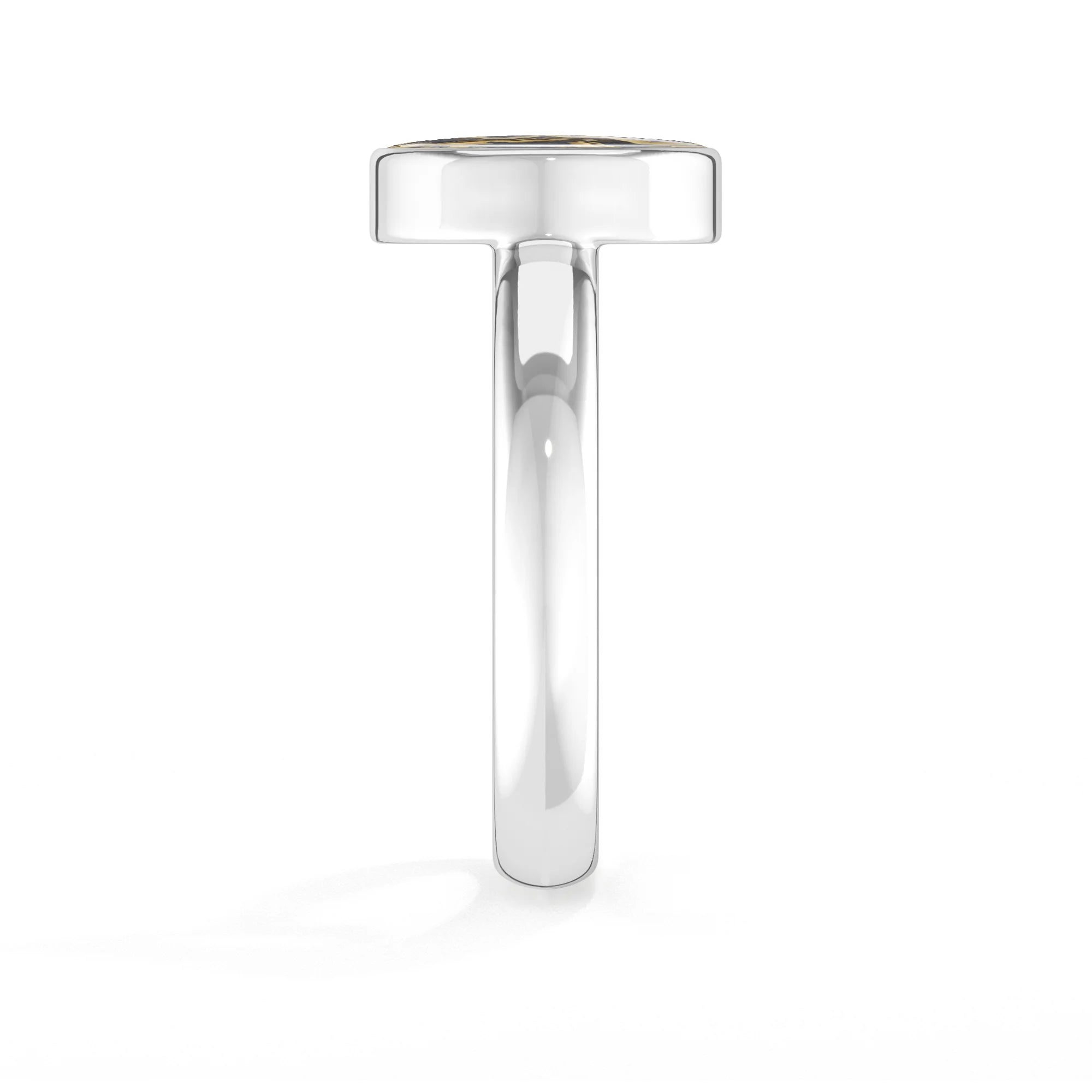 schalenblende bezel-set ring