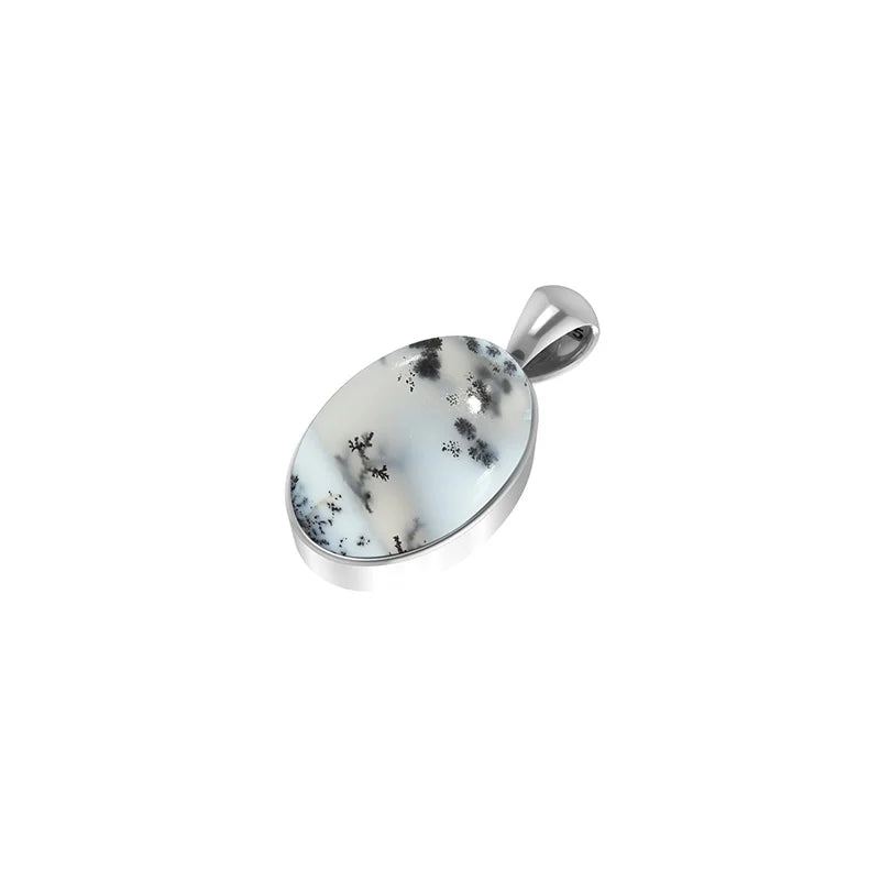 dendritic opal pendant
