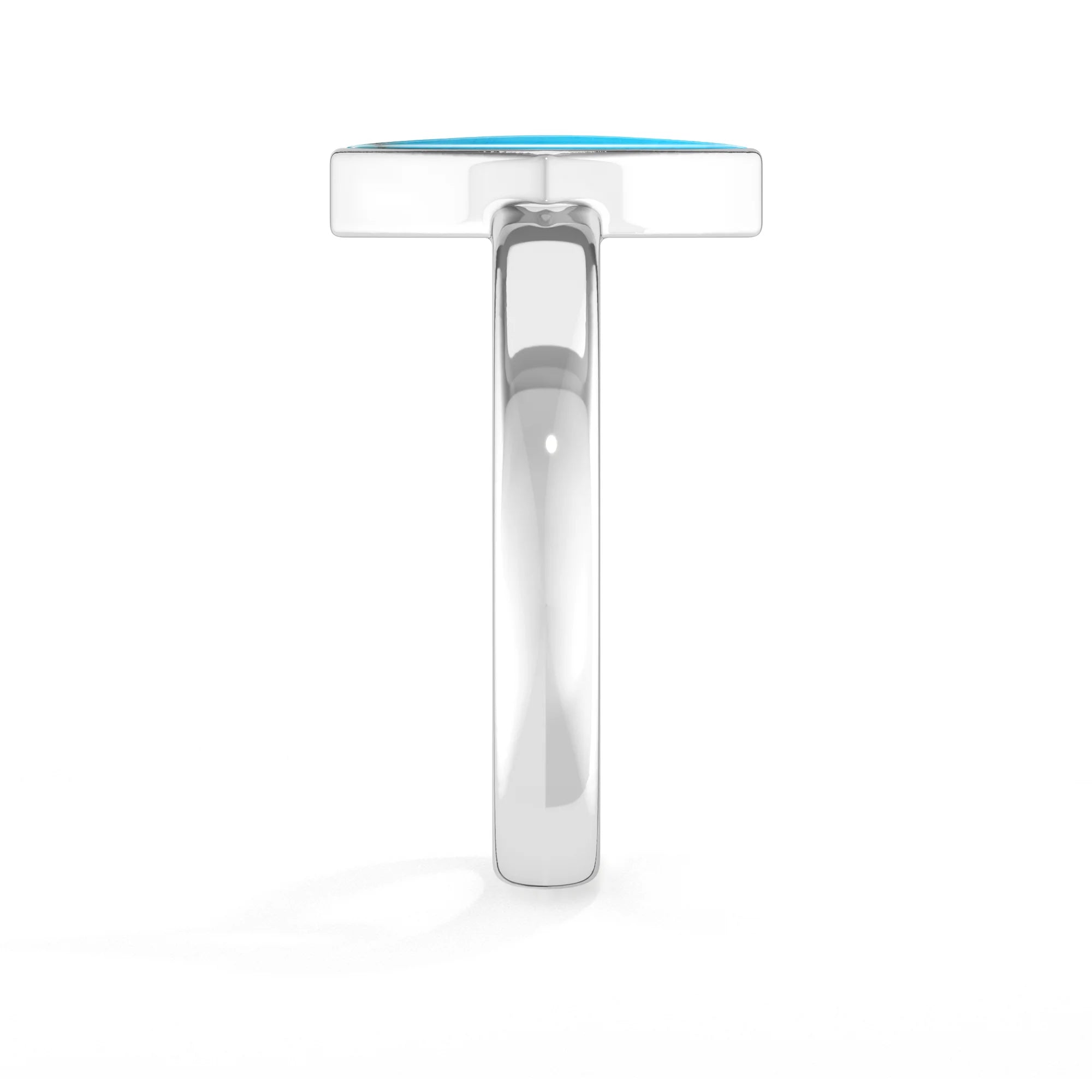 turquoise bezel-set ring