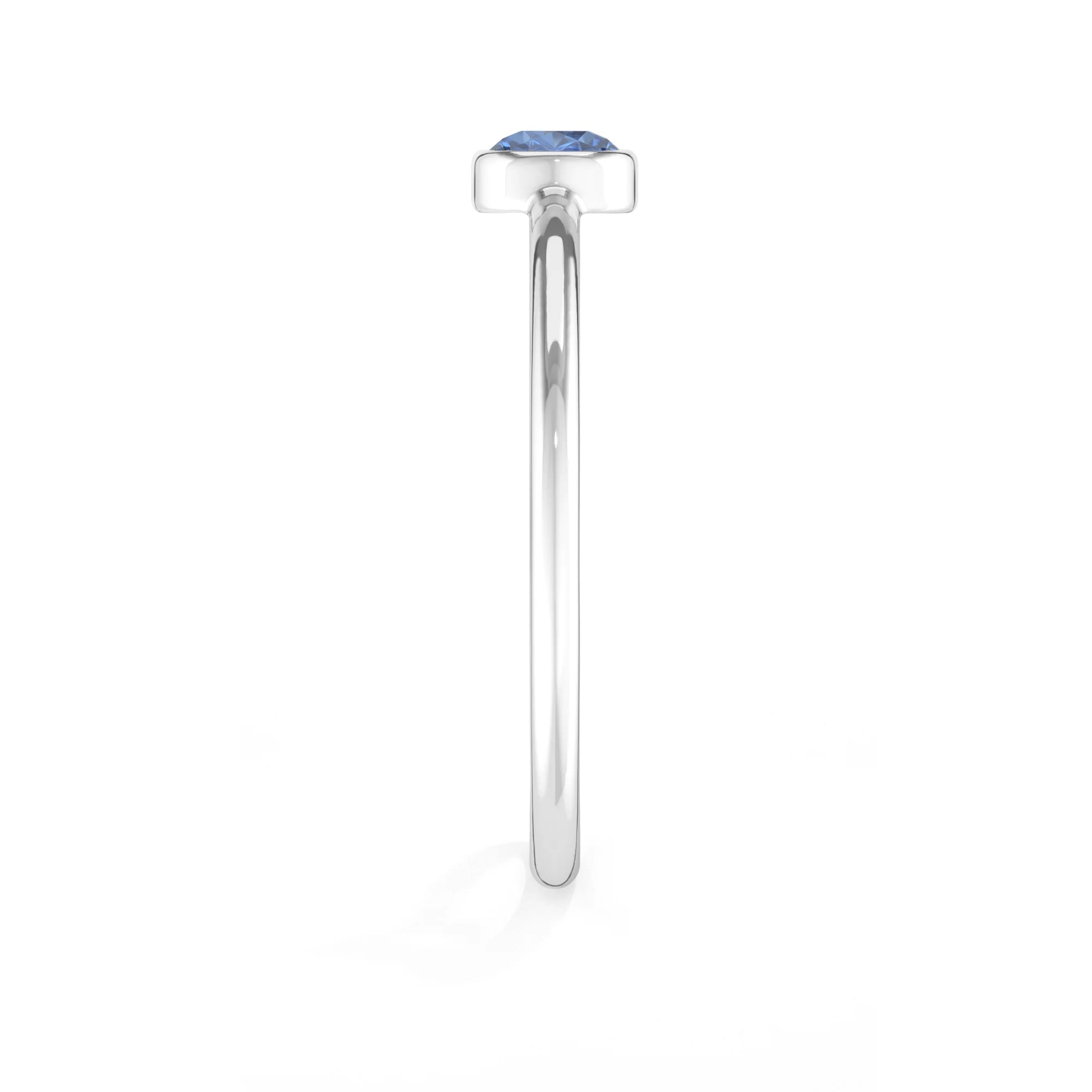 kyanite stackable bezel-set ring