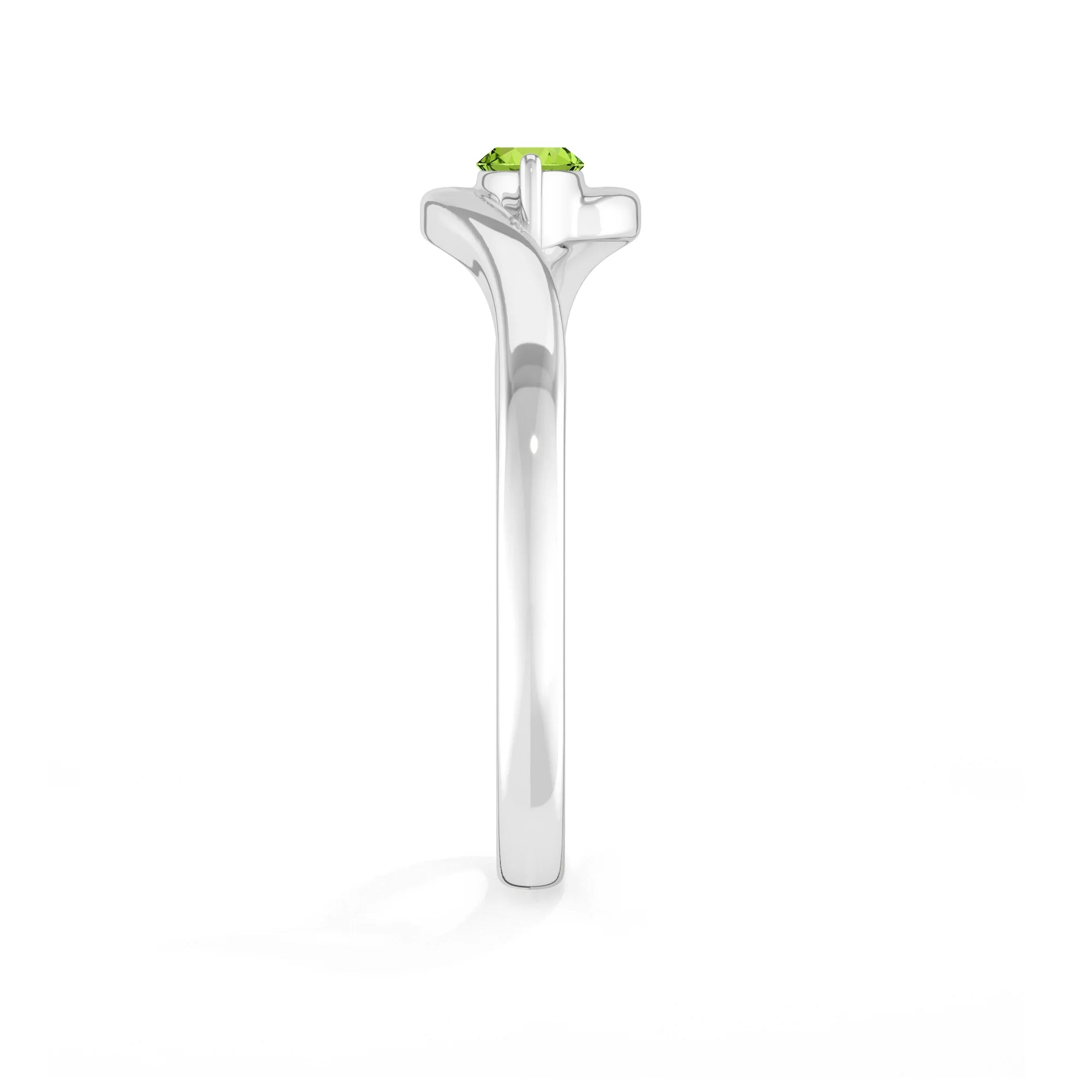 peridot prong-set ring