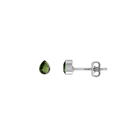 moldavite earrings 