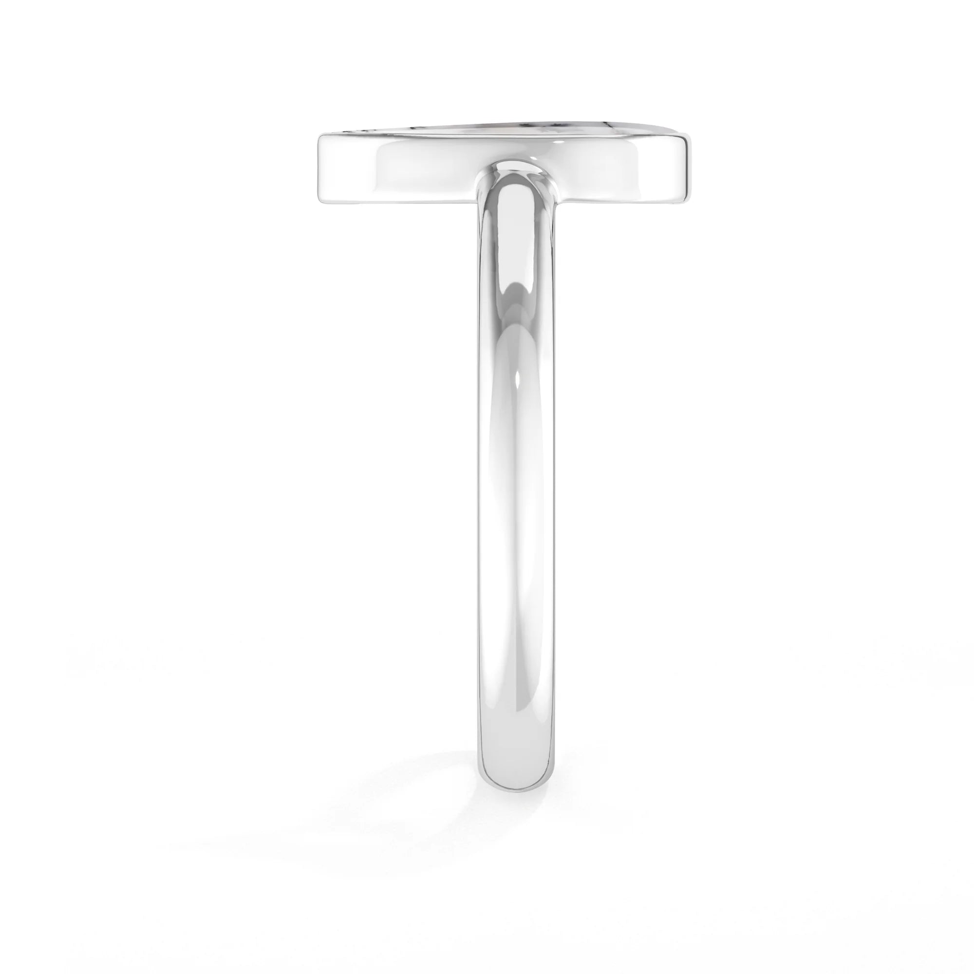 dendritic opal bezel-set ring