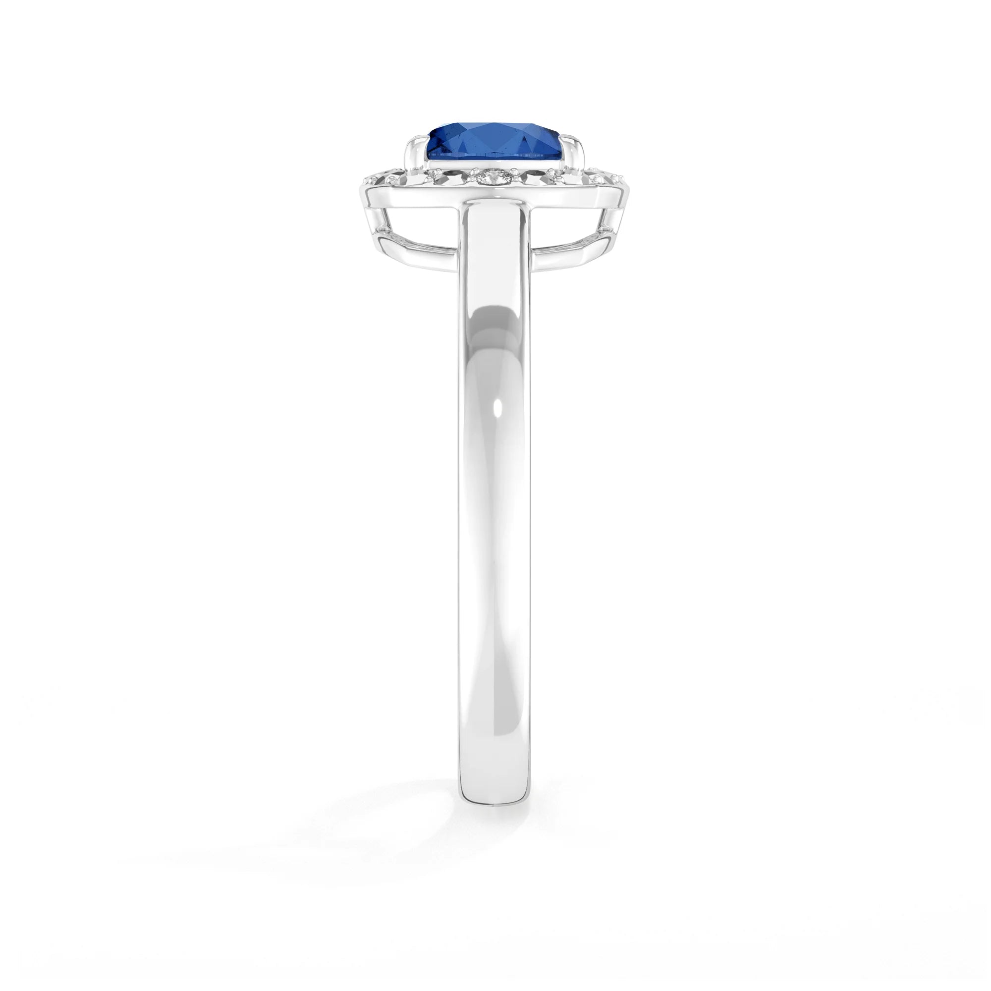 kyanite prong-set ring