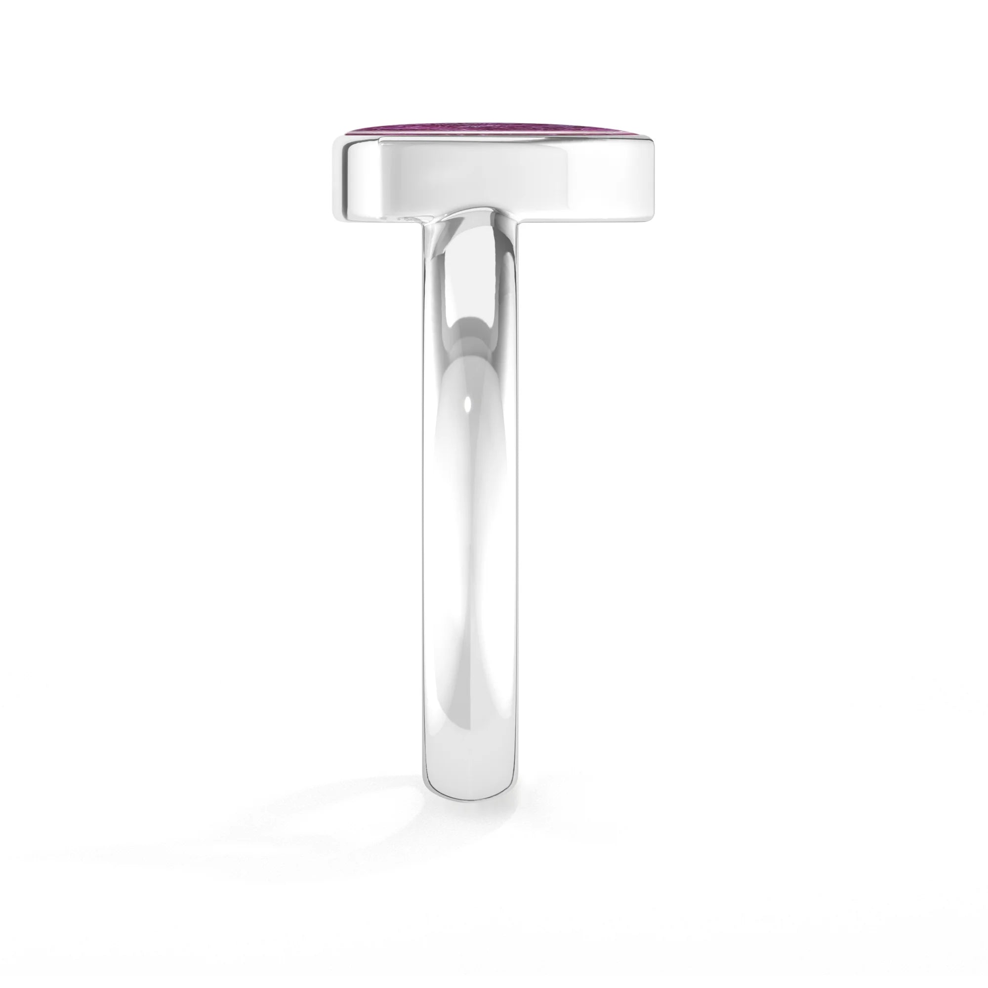 ruby-zoisite bezel-set ring