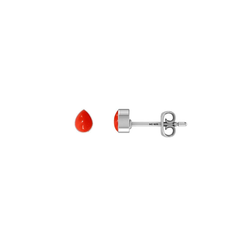 red coral earrings 