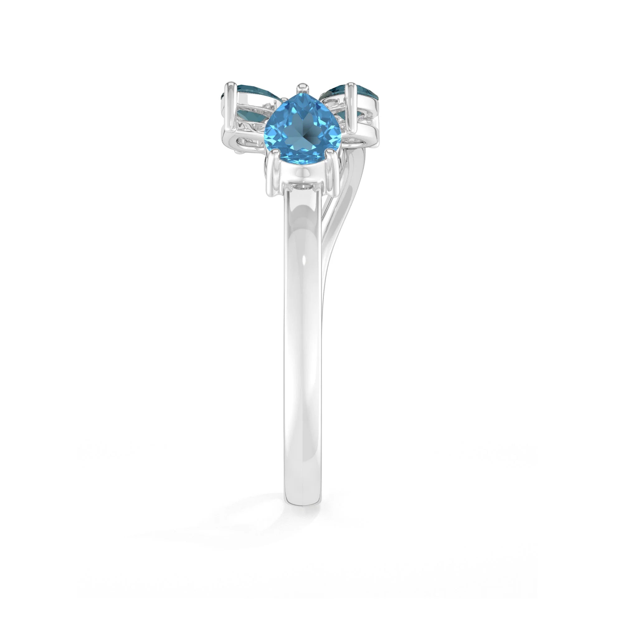 swiss blue topaz prong-set ring