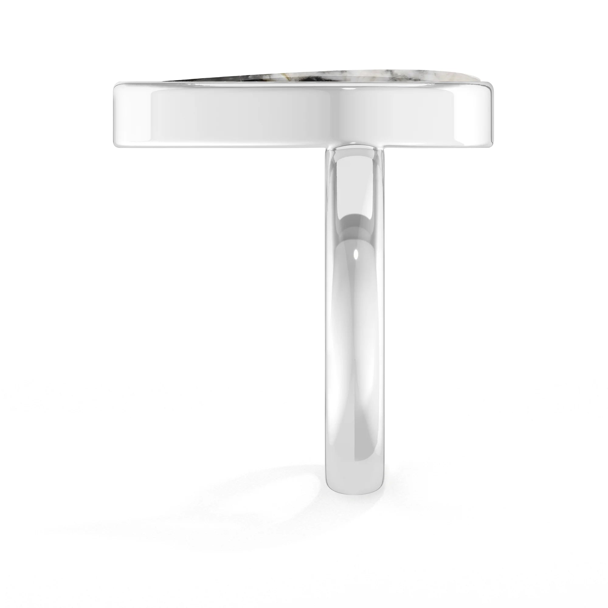 white-buffalo bezel-set ring