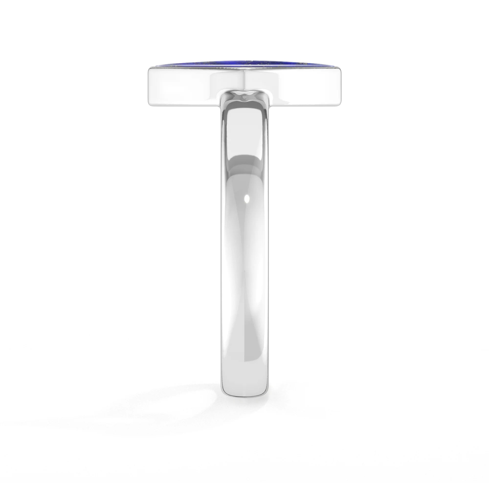 lapis-lazuli bezel-set ring