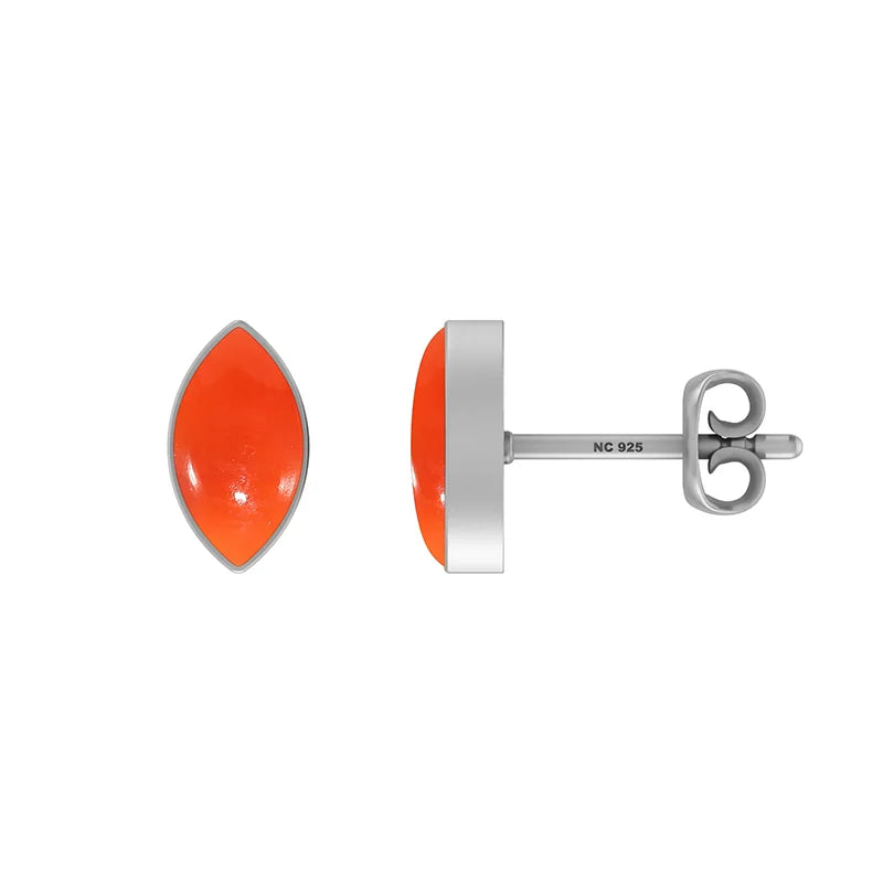 carnelian cab pear earrings