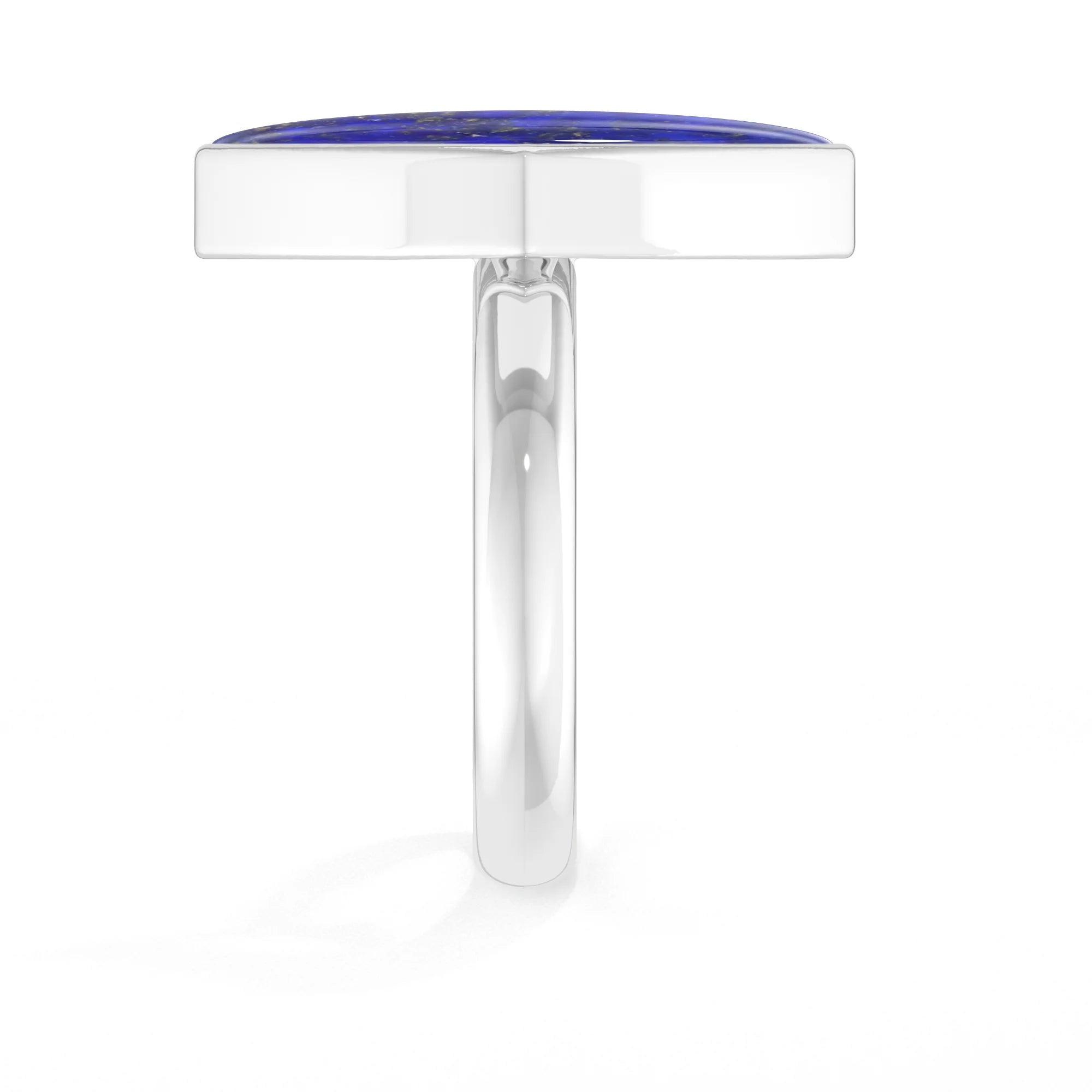 lapis-lazuli bezel-set ring