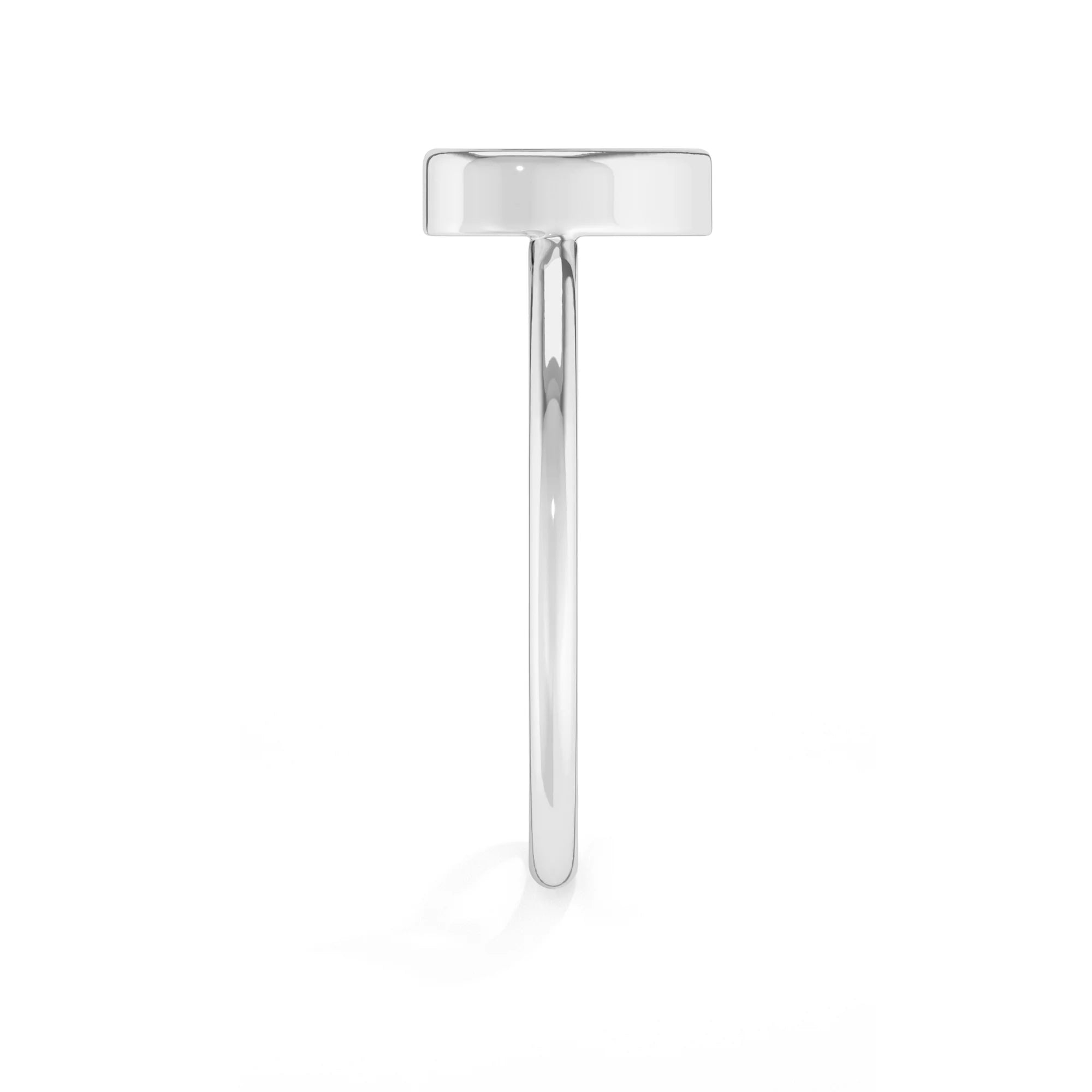 compressed turquoise blue  stackable bezel-set ring