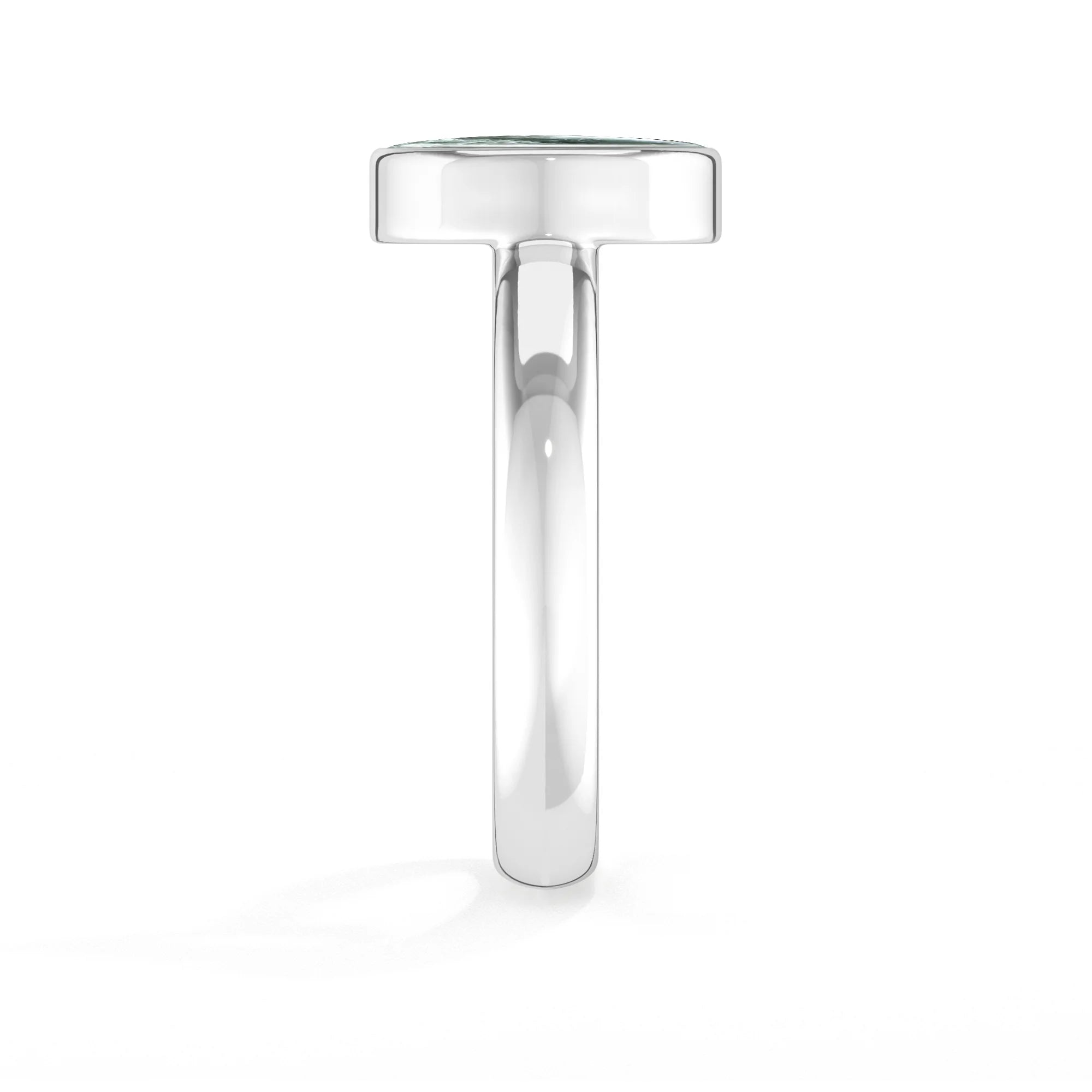 seraphinite bezel-set ring