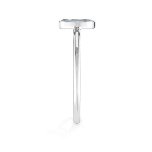 rainbow moonstone stackable bezel-set ring