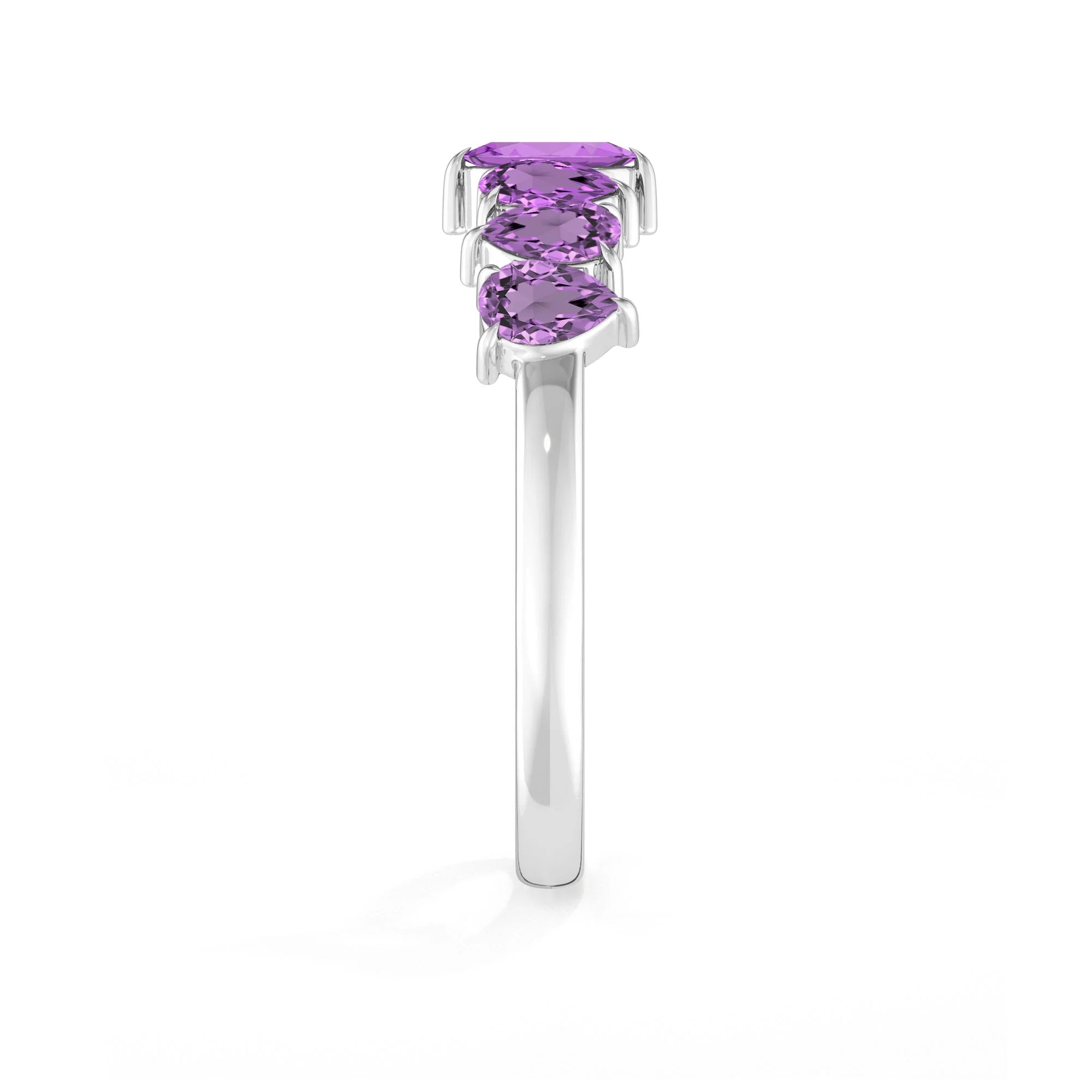 natural amethyst rings