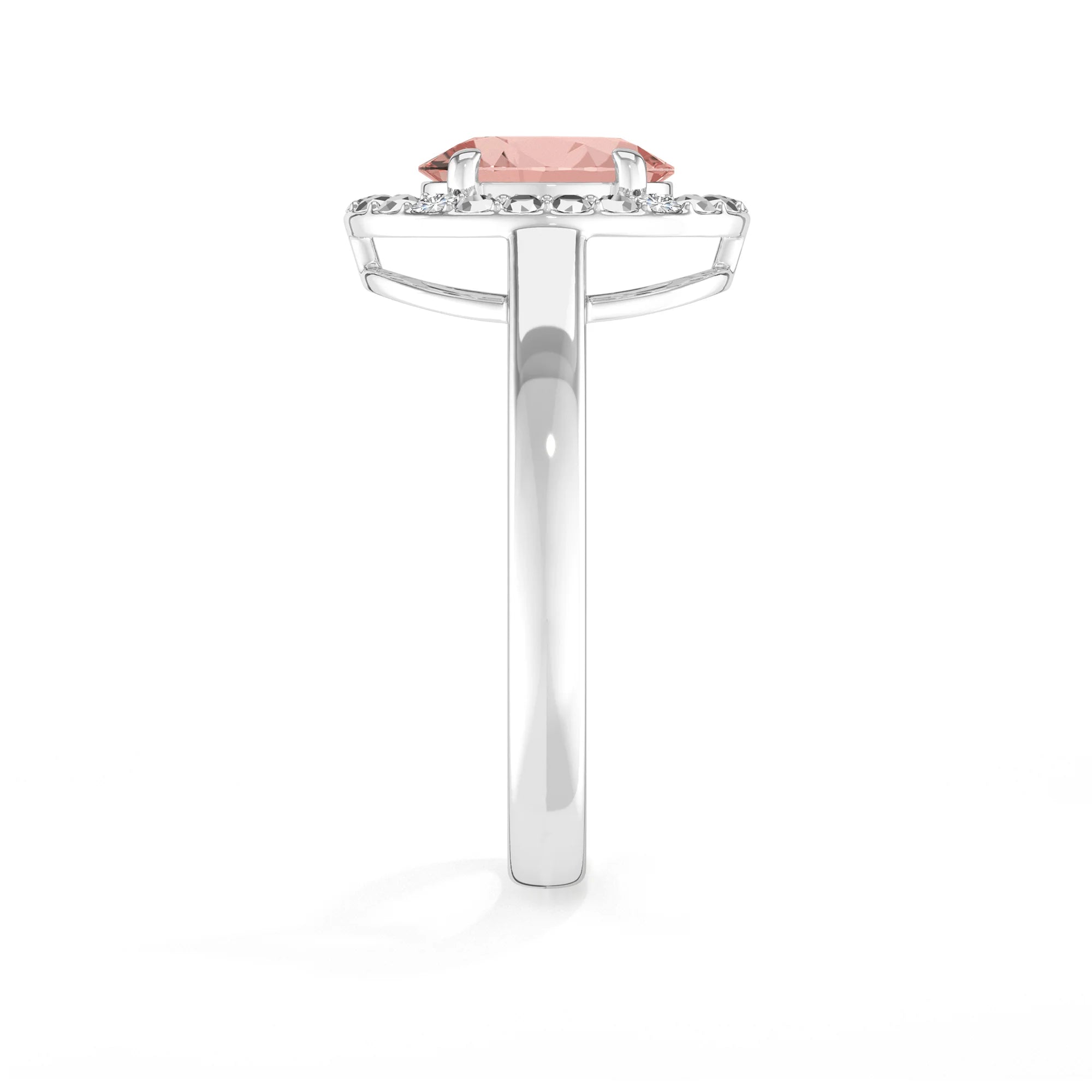 morganite prong-set ring