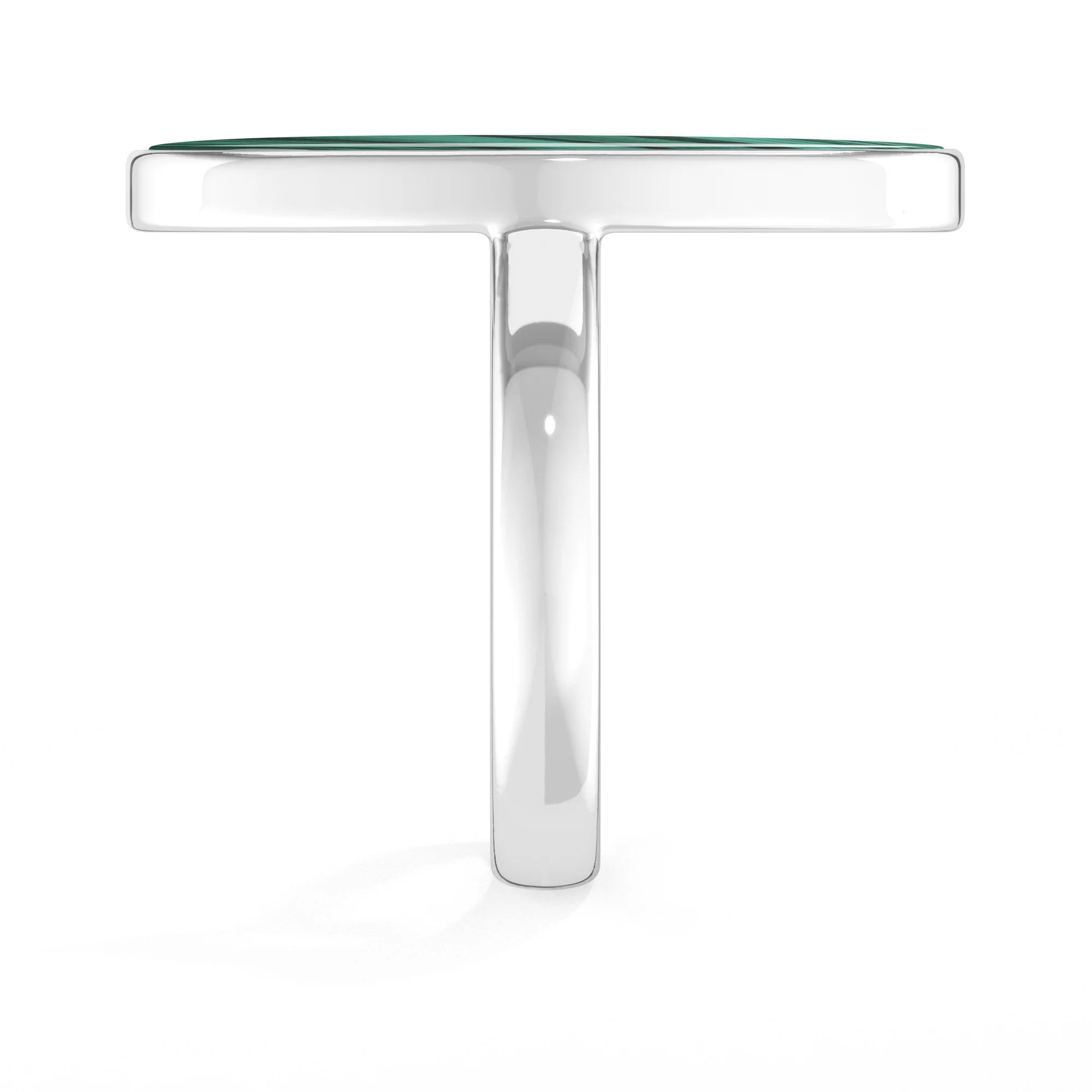 malachite bezel-set ring