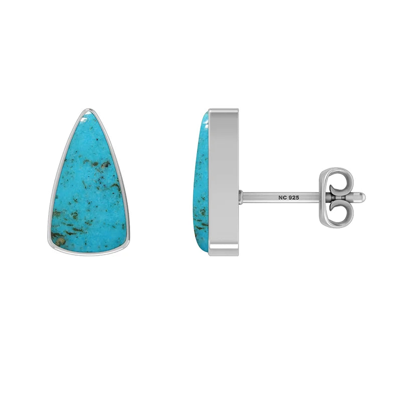 turquoise cab earrings
