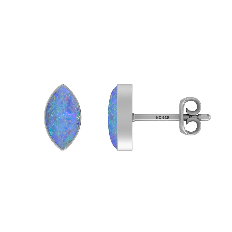 australian opal cab earrings