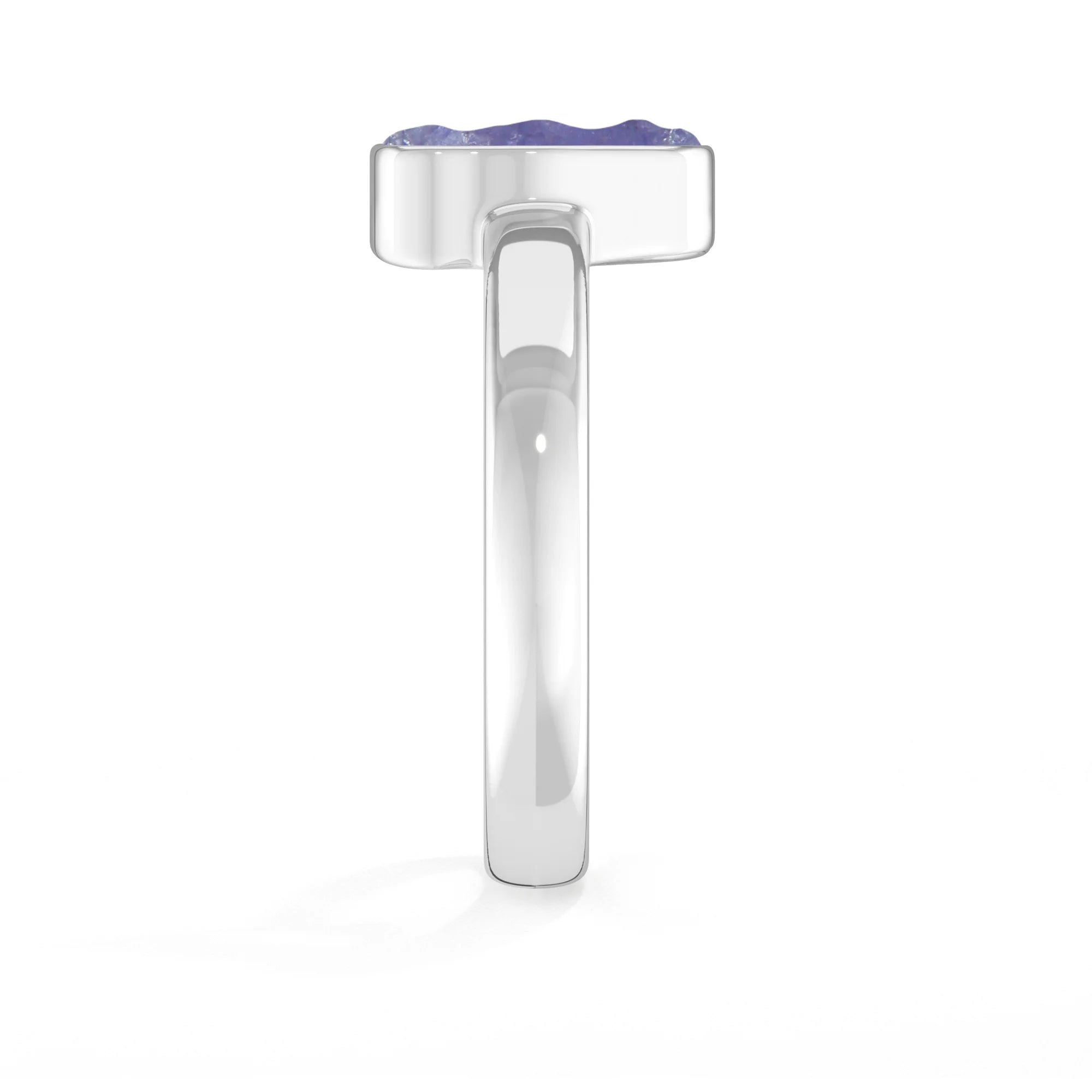 tanzanite bezel-set ring