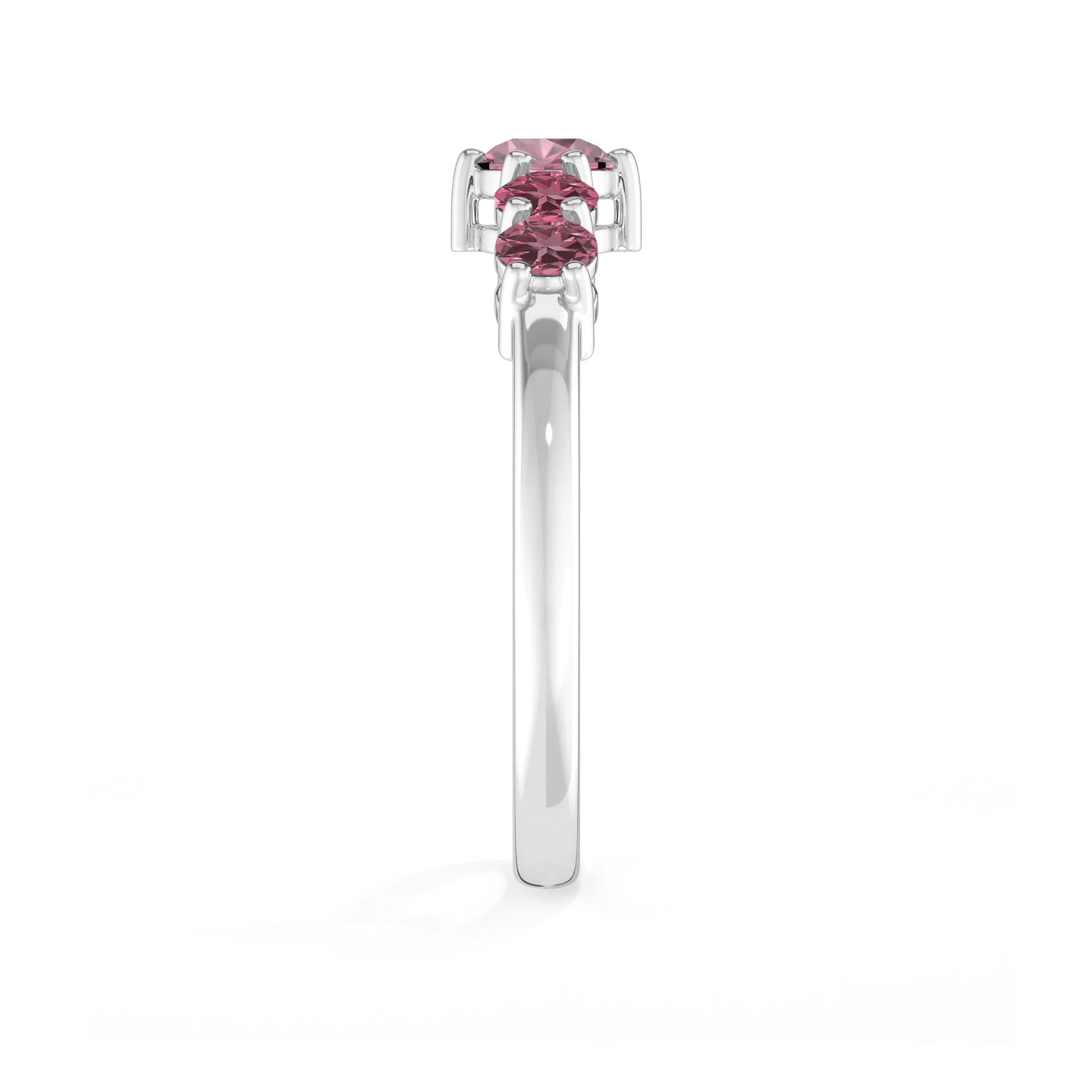 natural pink tourmaline rings