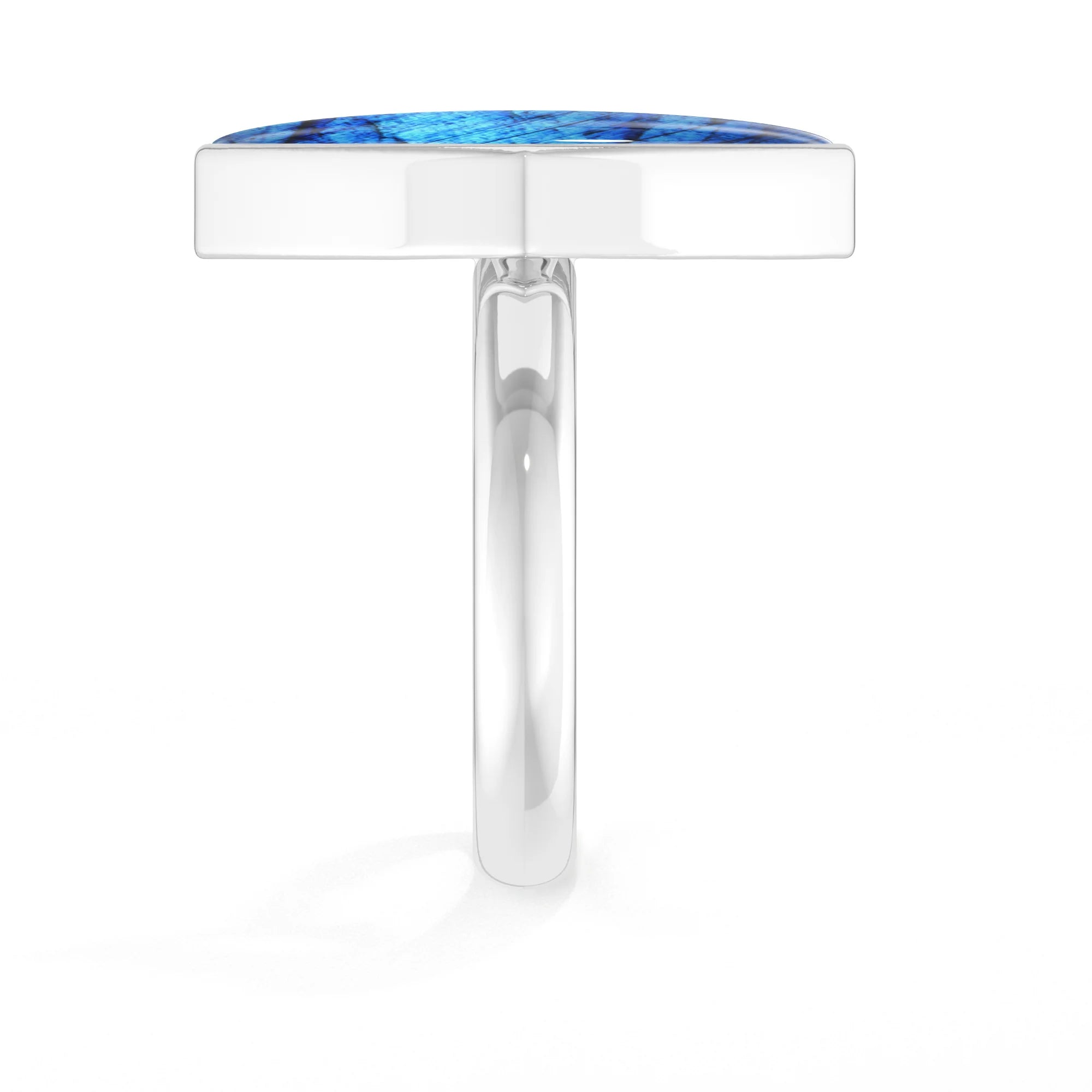 labradorite bezel-set ring