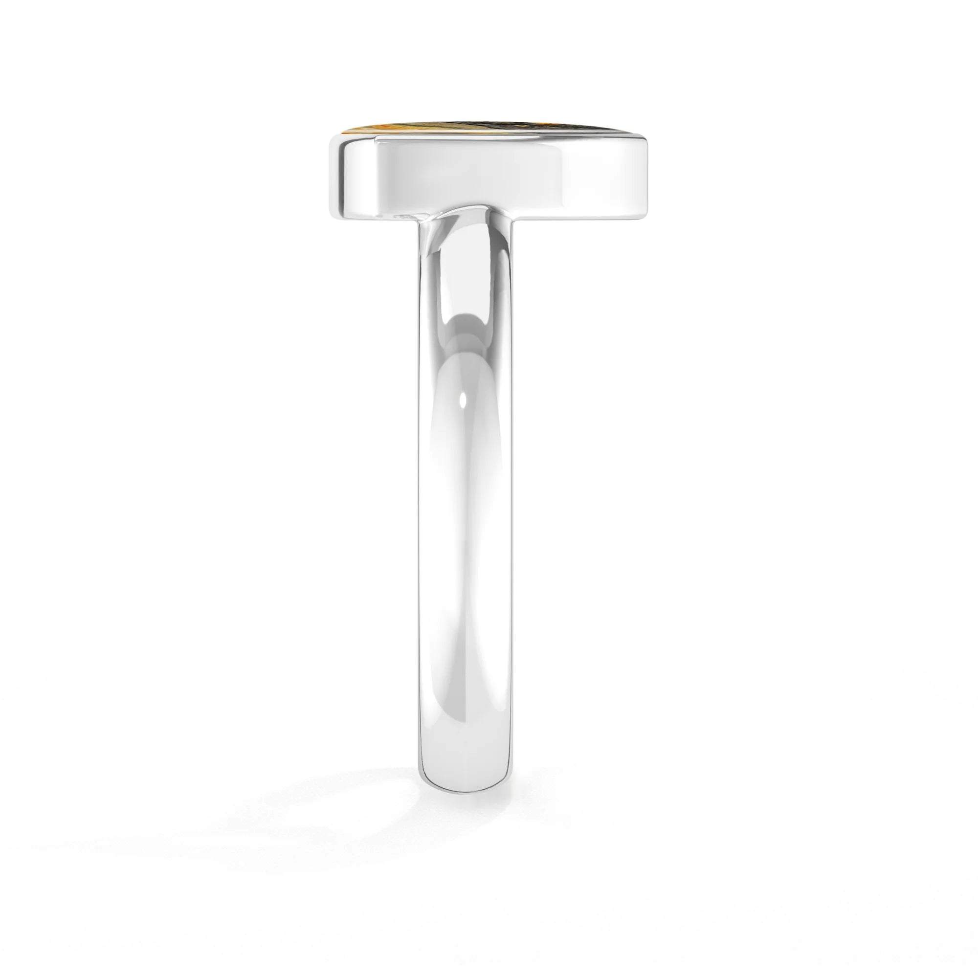 bumble-bee bezel-set ring