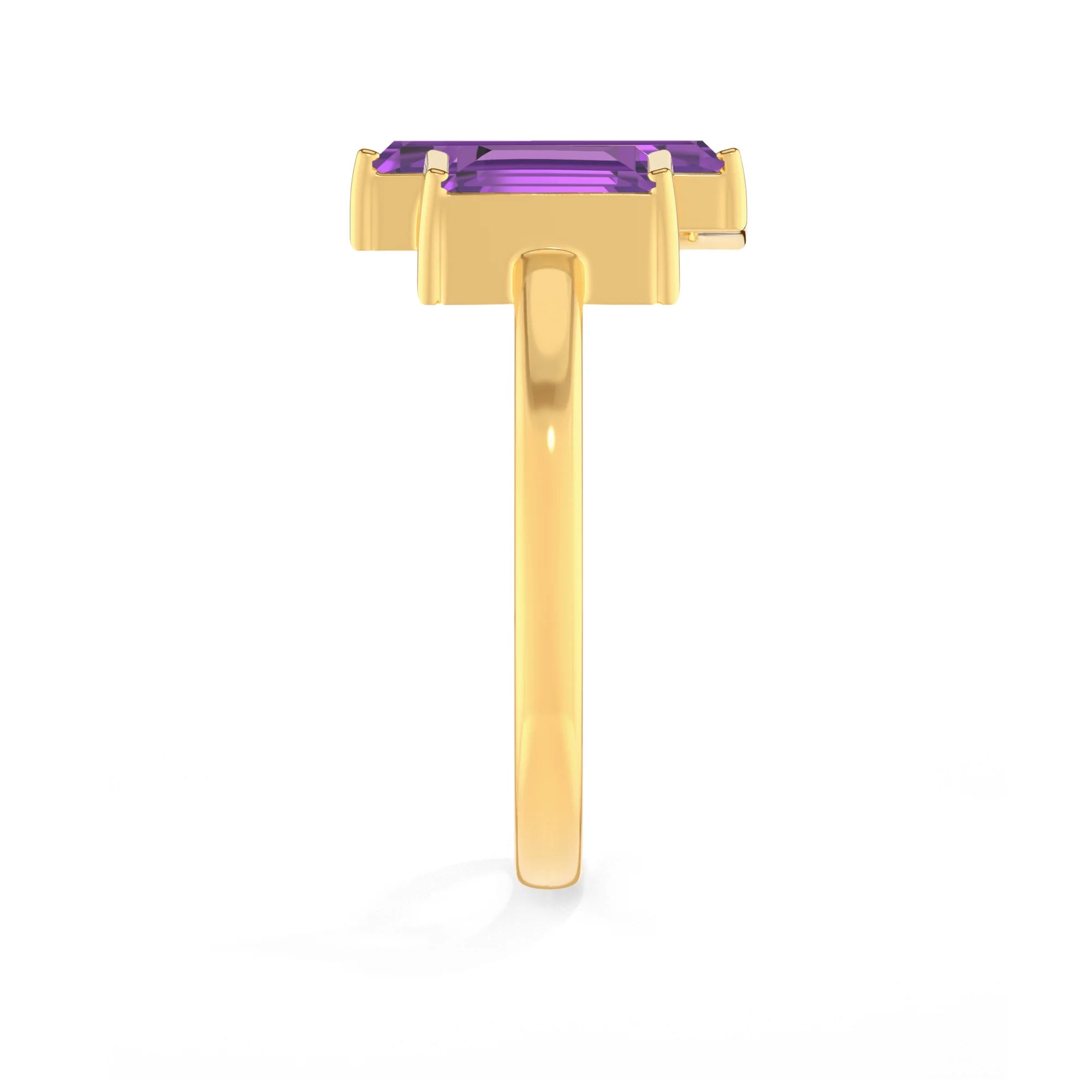 natural amethyst ring