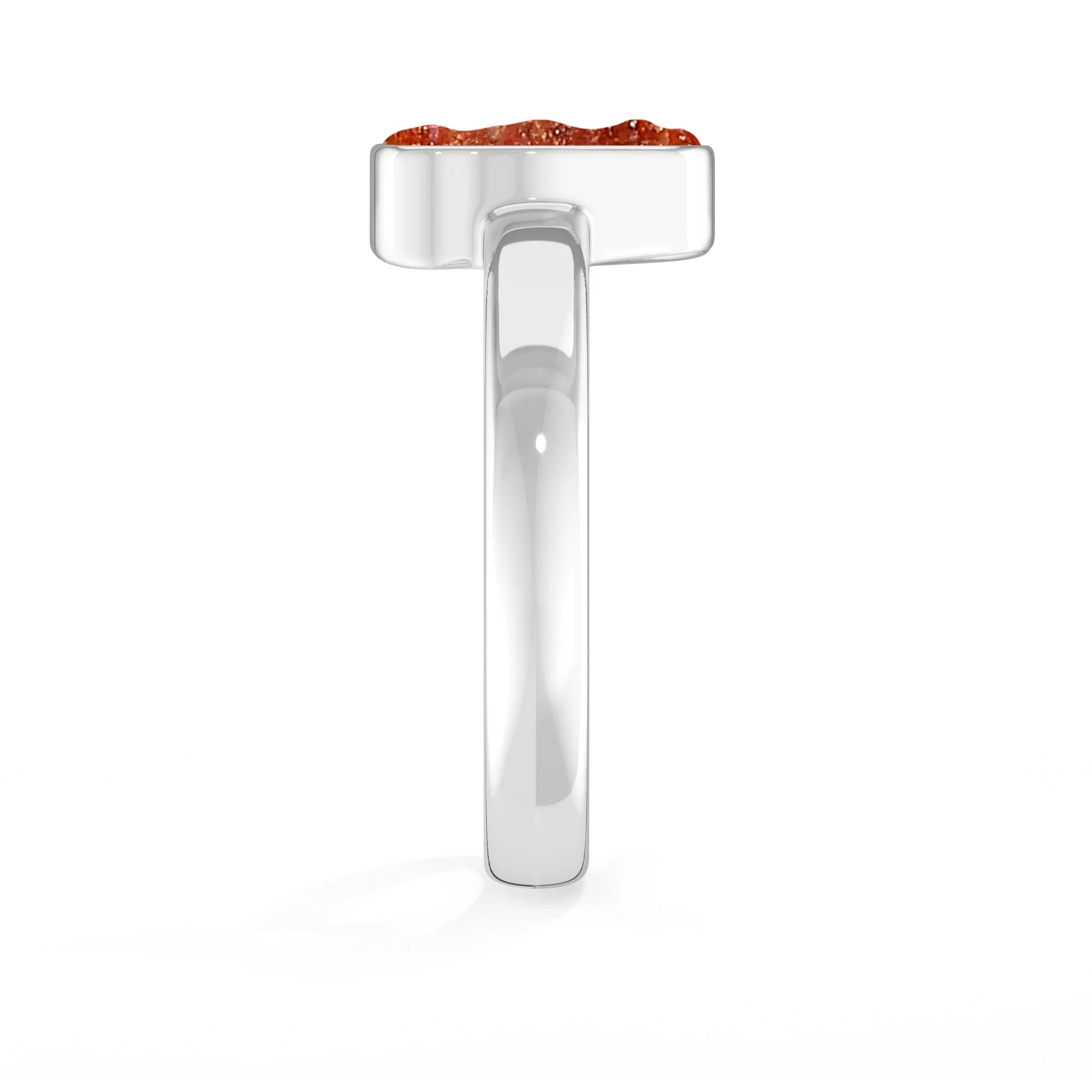 sunstone bezel-set ring