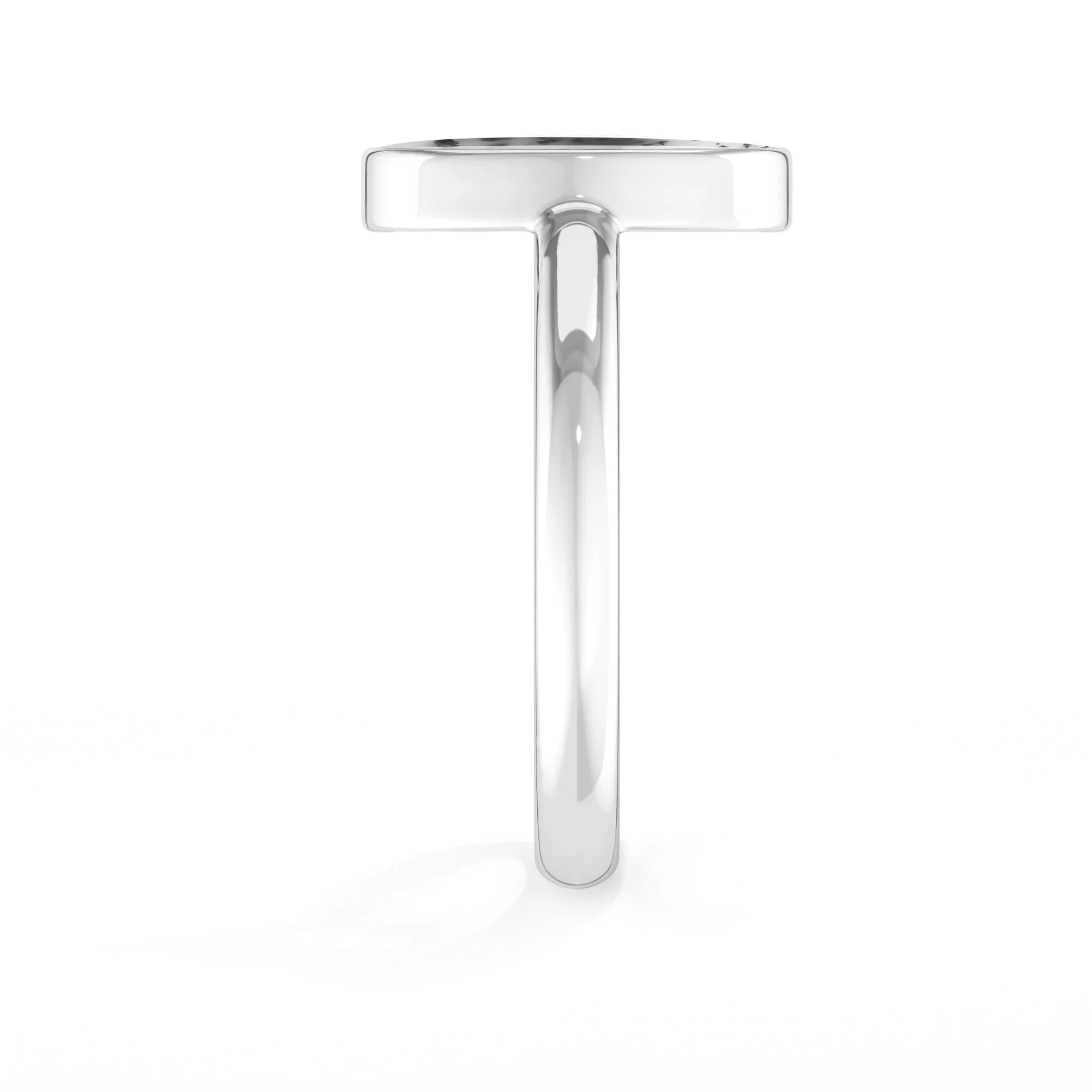 dendritic opal bezel-set ring