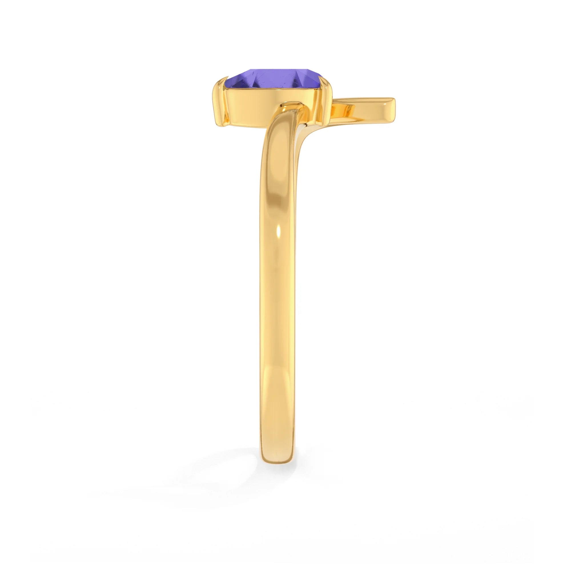 natural rainbow moonstone ring for women in 18k gold vermeil