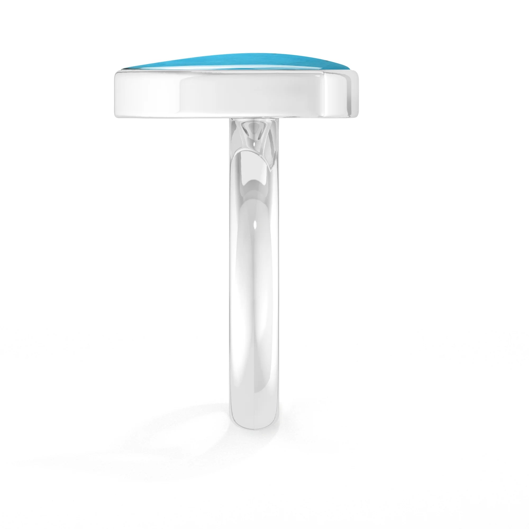 turquoise bezel-set ring