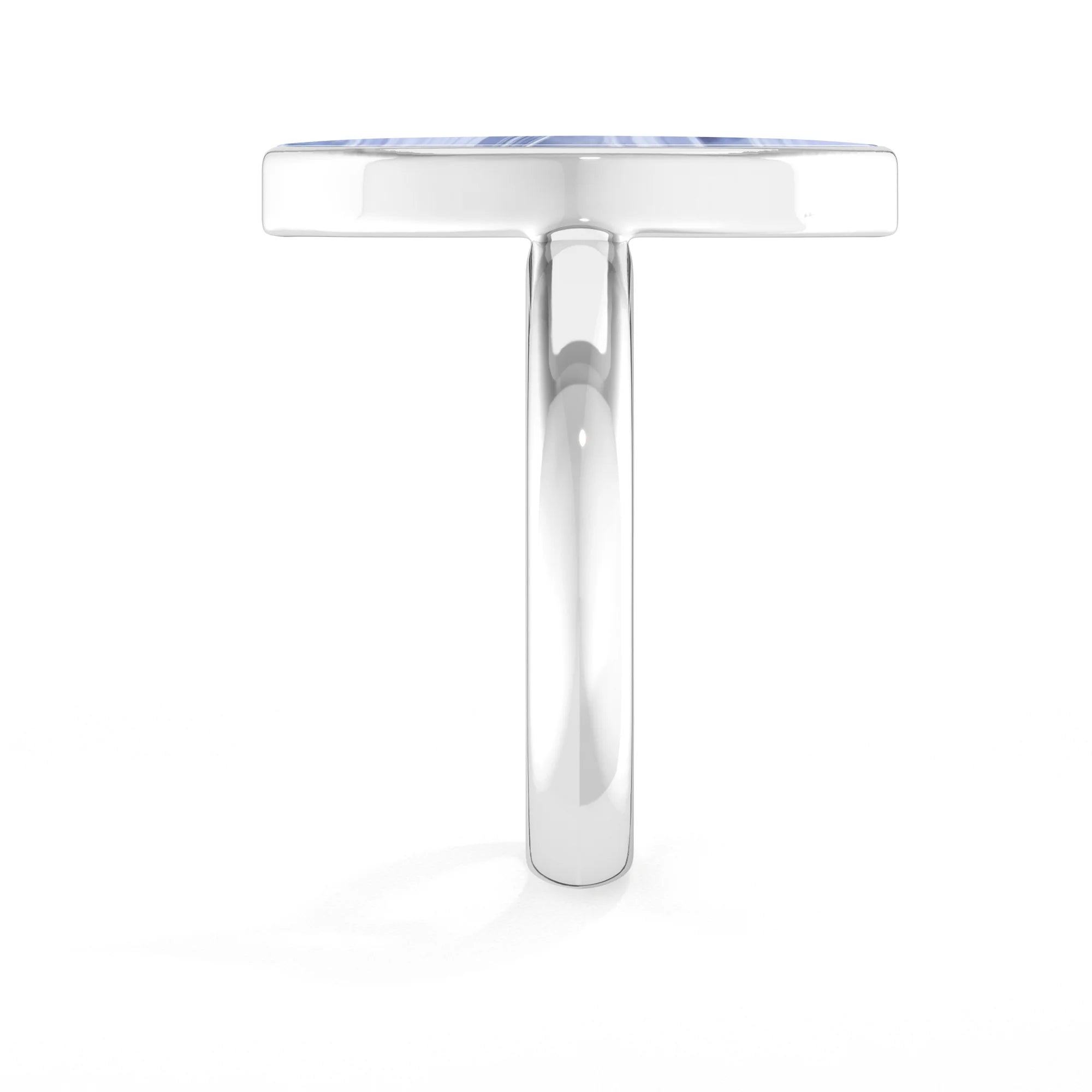 blue-lace-agate bezel-set ring