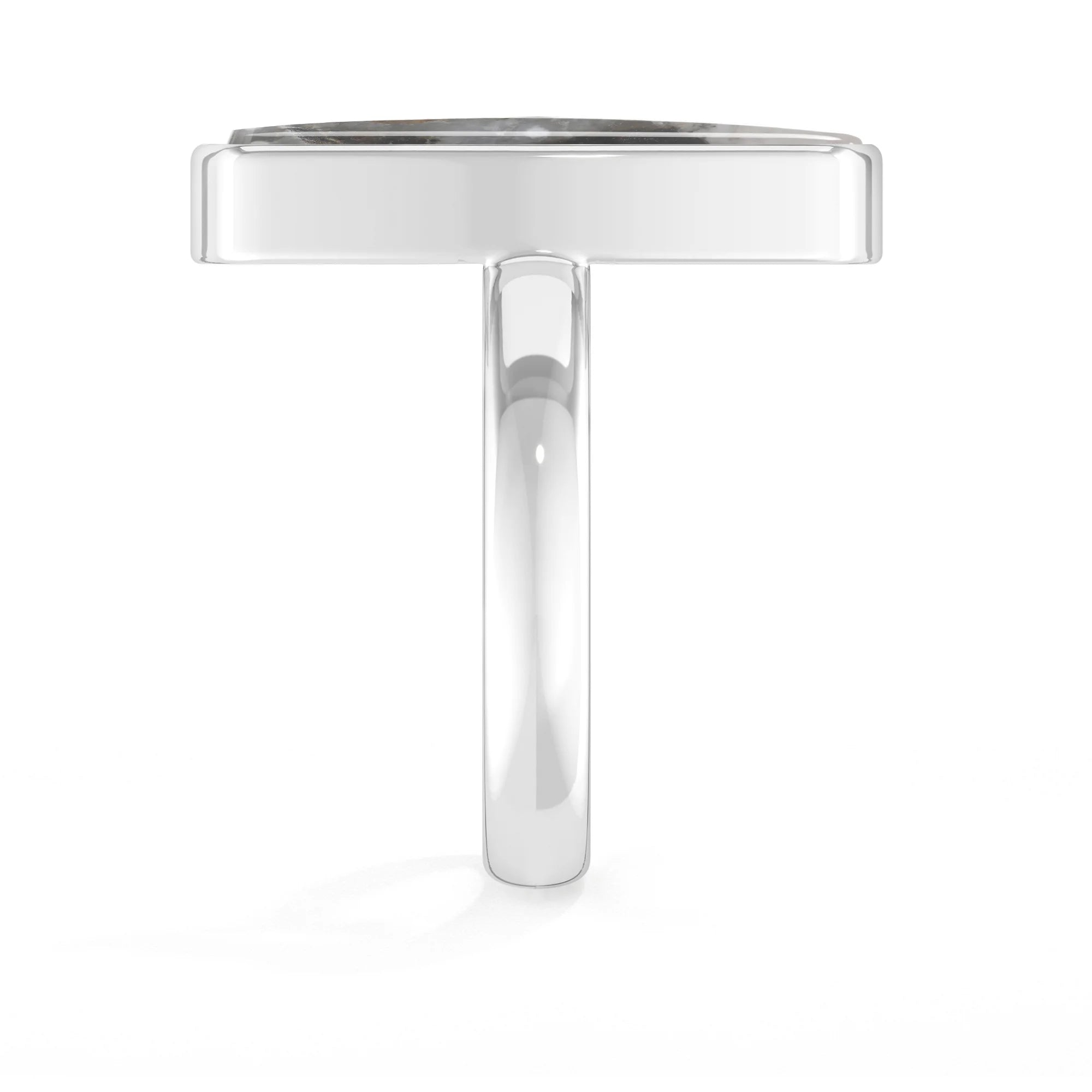 white-buffalo bezel-set ring