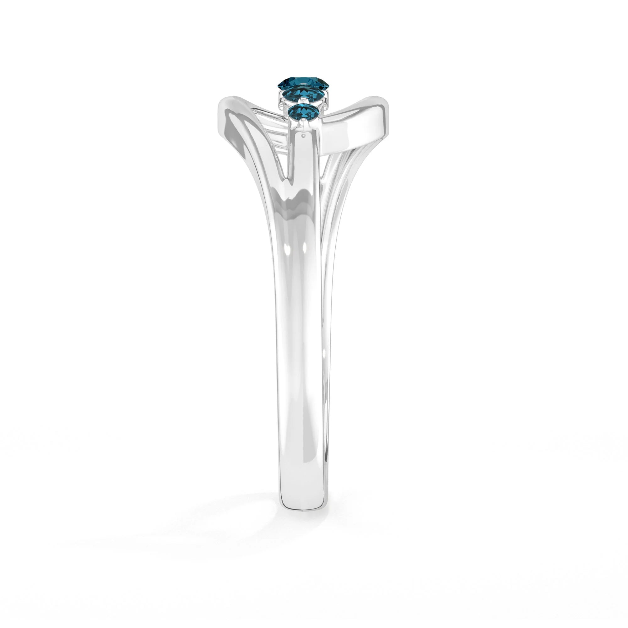 london blue topaz prong-set ring
