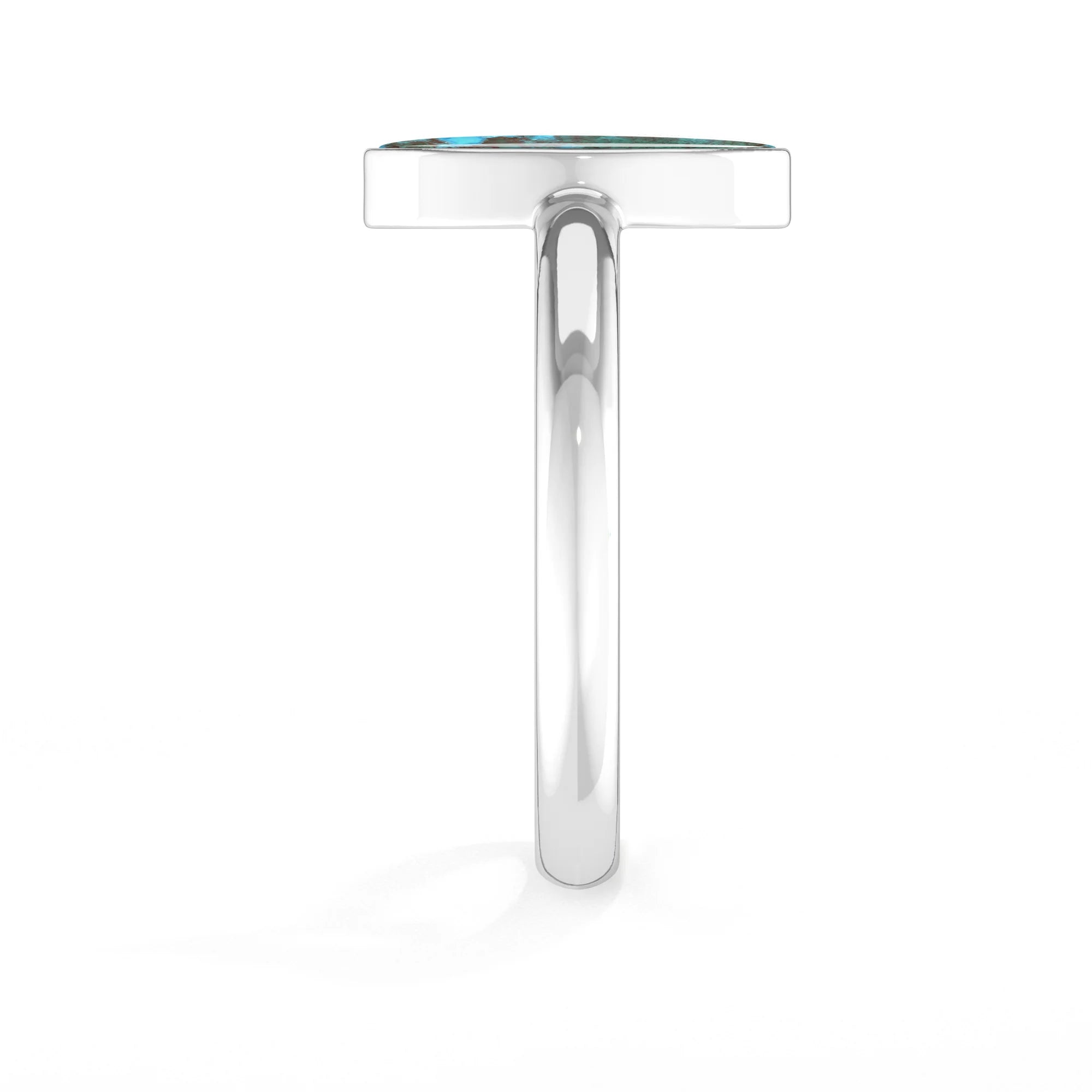 Natural Chrysocolla Malachite Cab Ring | 925 Sterling Silver | Bezel Set | Pack of 6