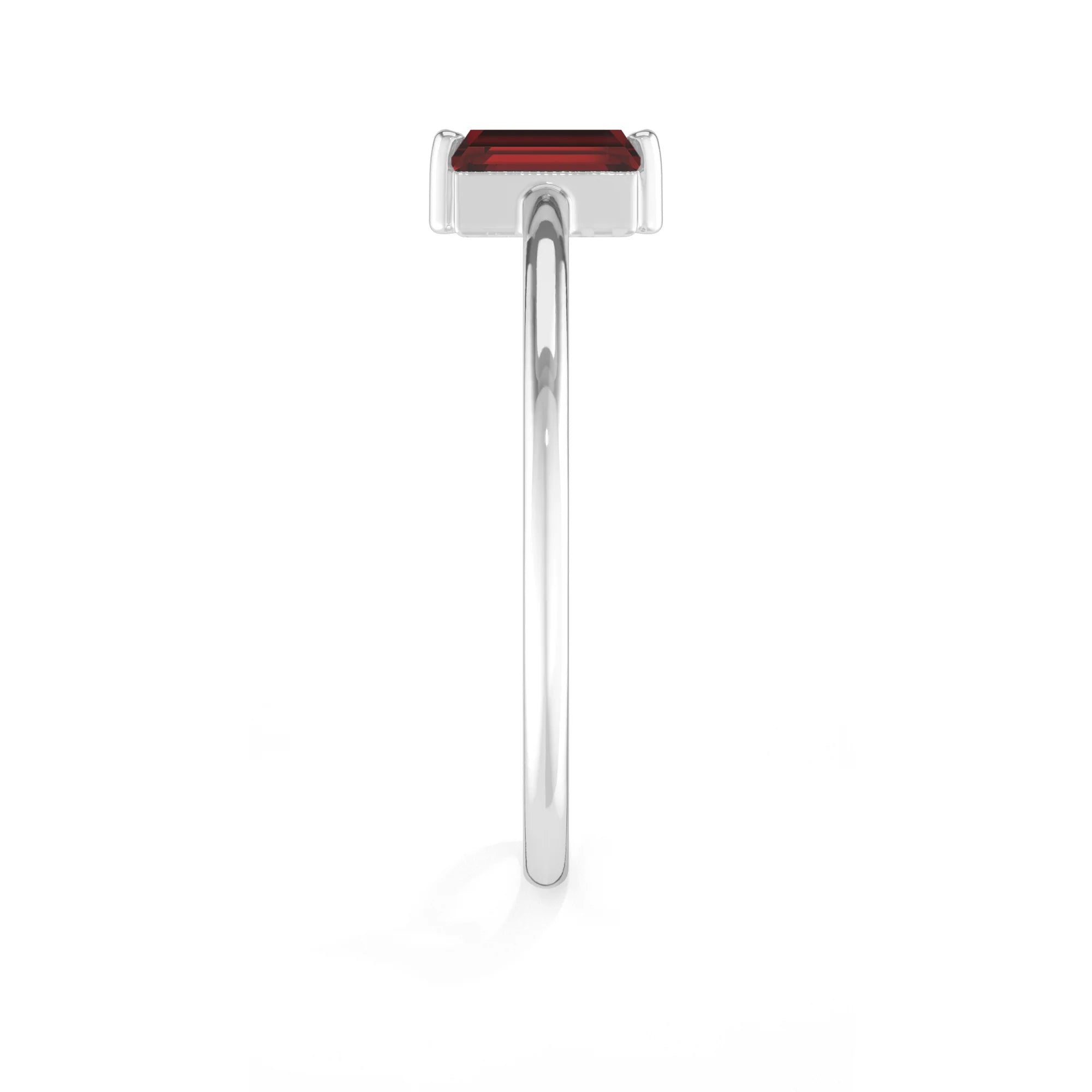 garnet prong-set ring