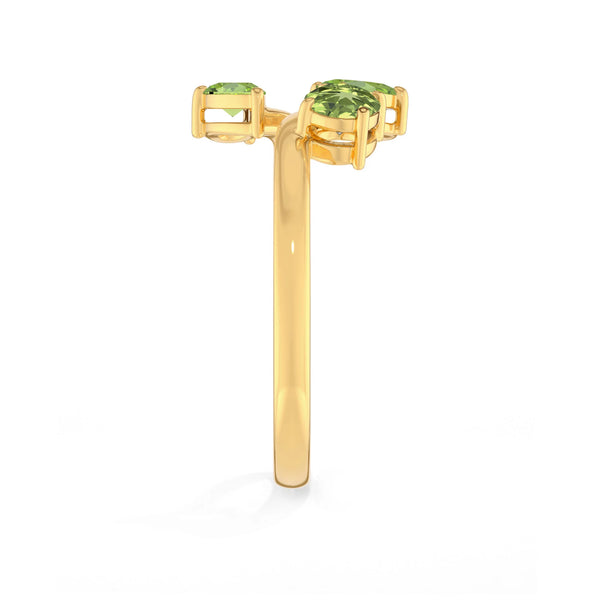 peridot prong-set ring