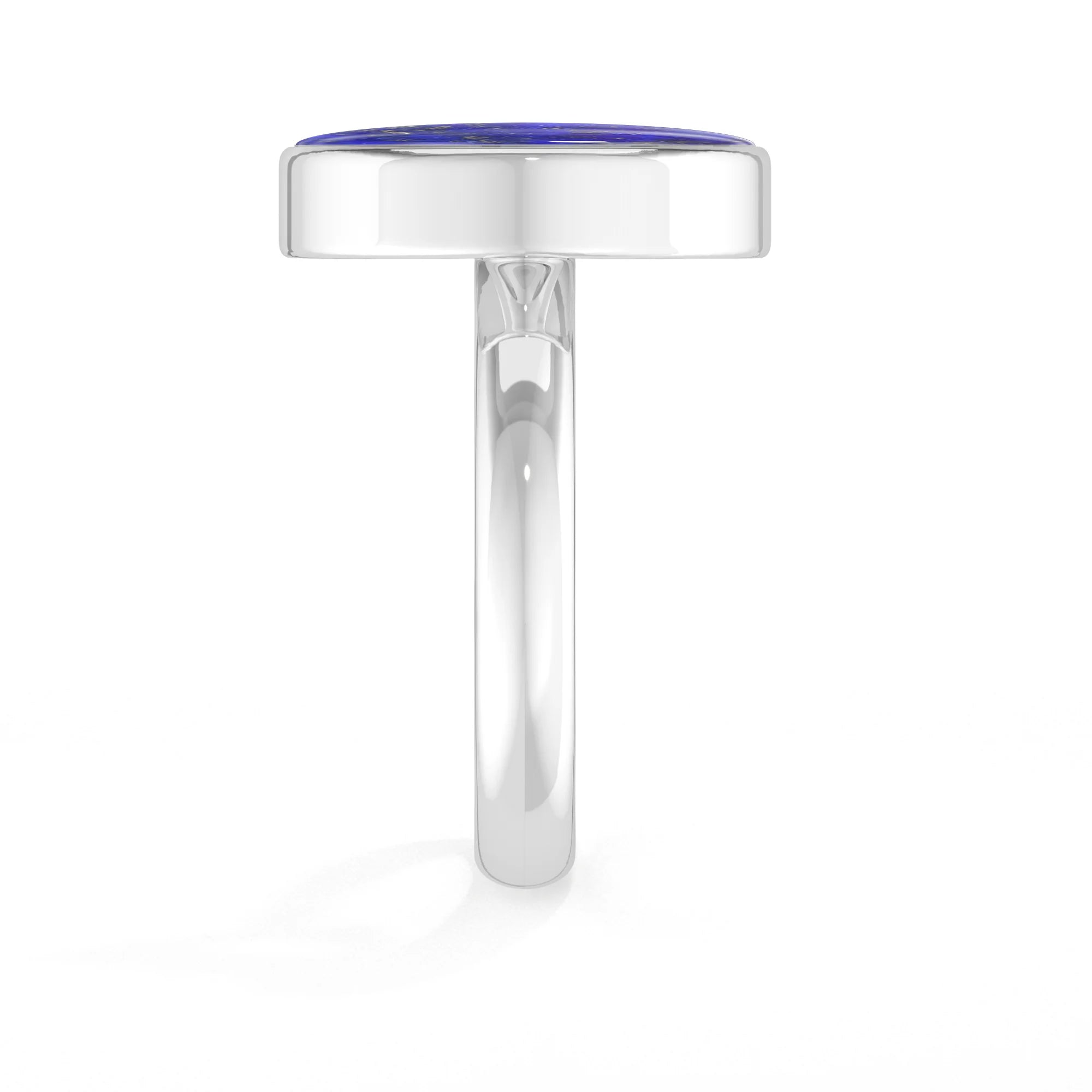 lapis-lazuli bezel-set ring