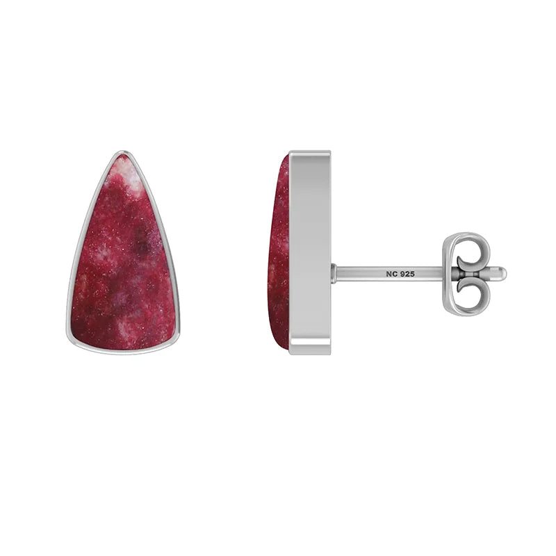 thulite cab earrings